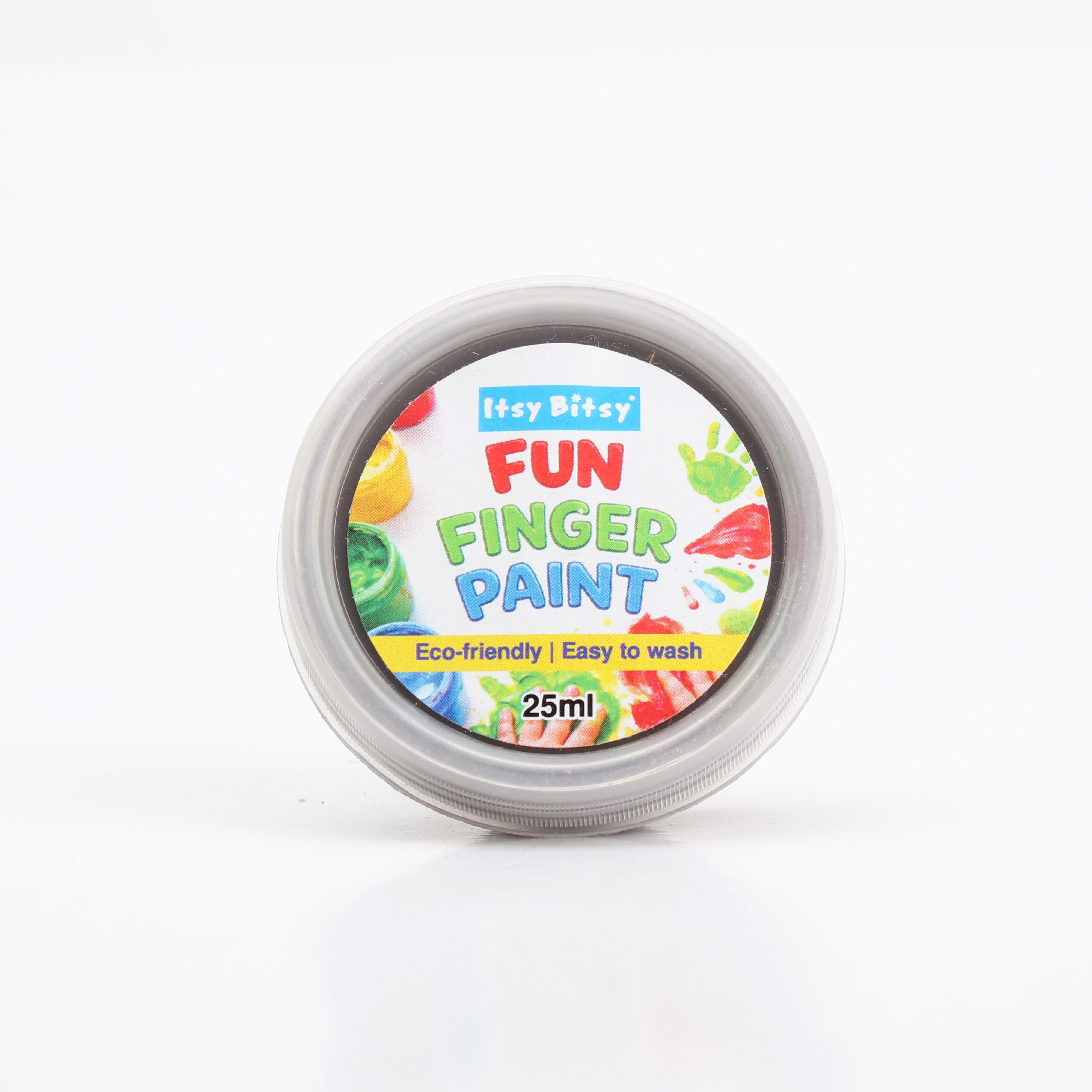 Fun Finger Paint Brown 25ml Wide mouth container