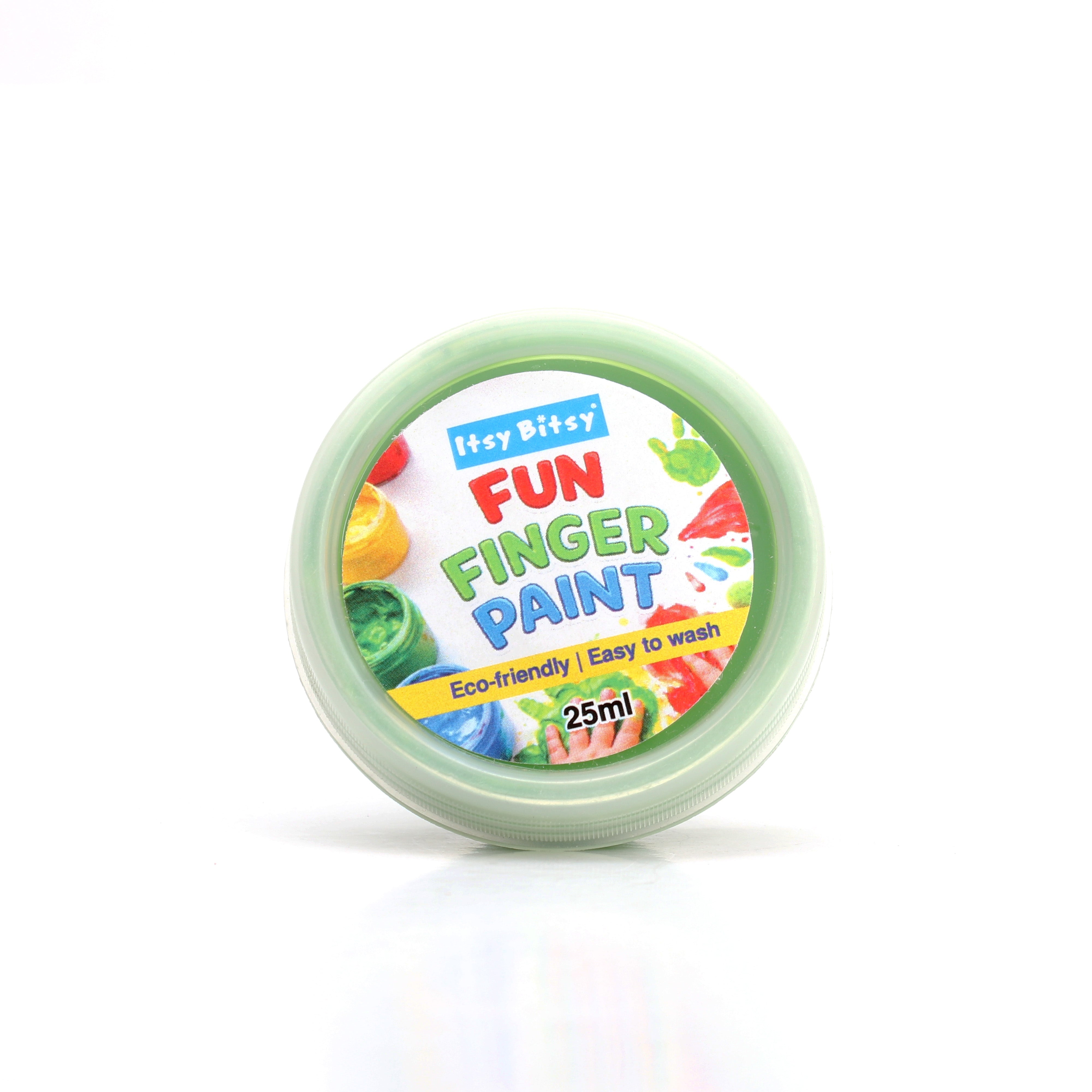 Fun Finger Paint Parrot Green 25ml Wide mouth container