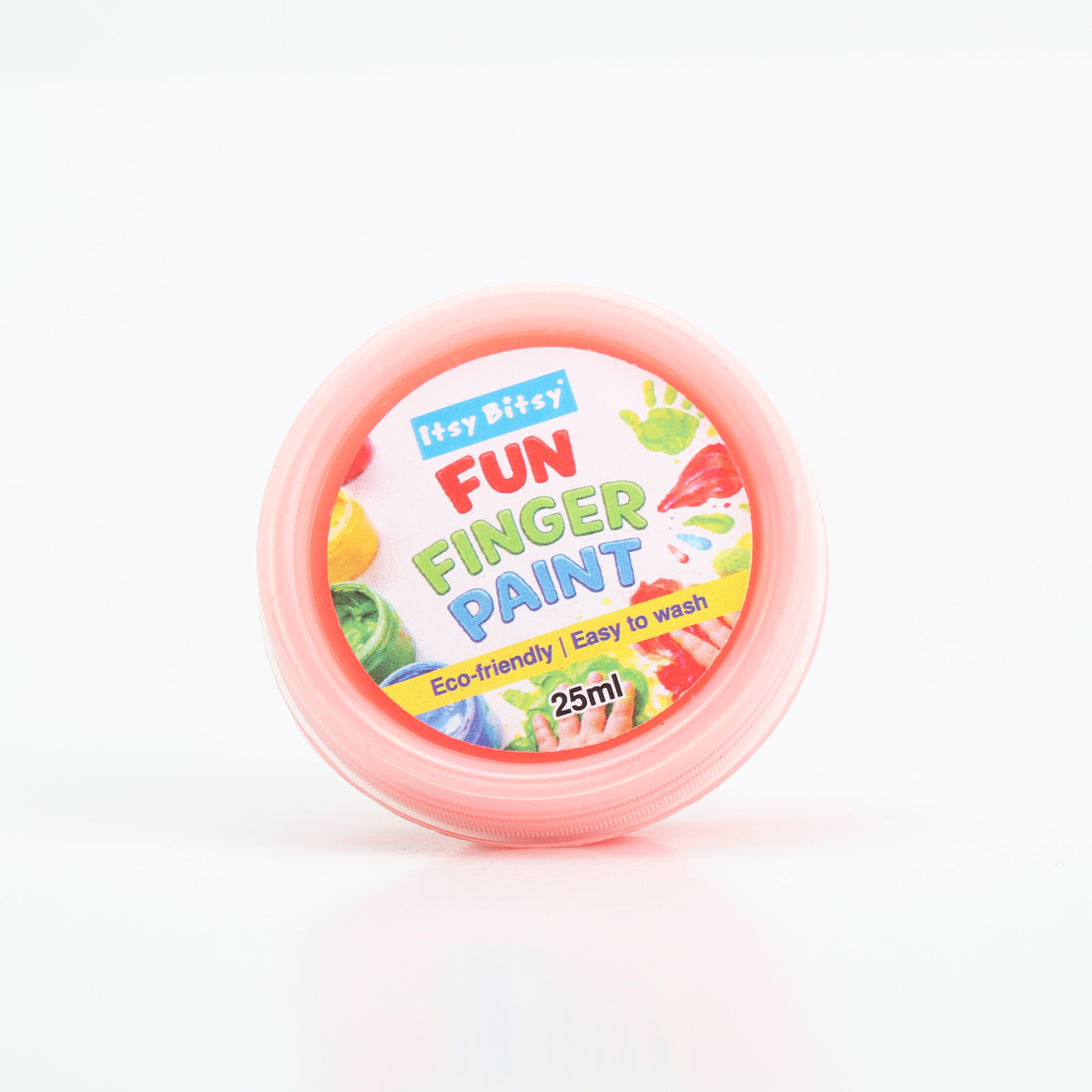 Fun Finger Paint Dark Orange 25ml Wide mouth container