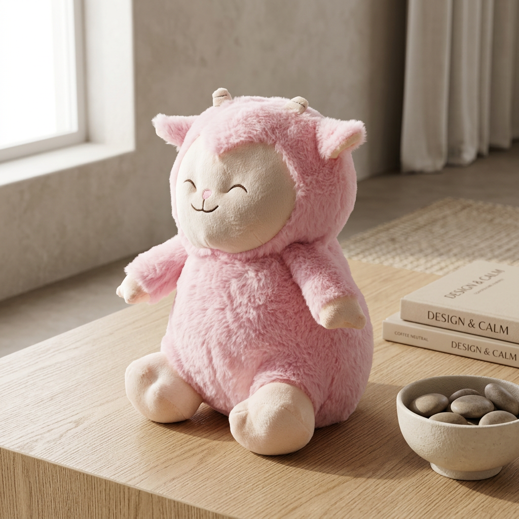Soft Toy Sheep Pink 12inch 1pc IB