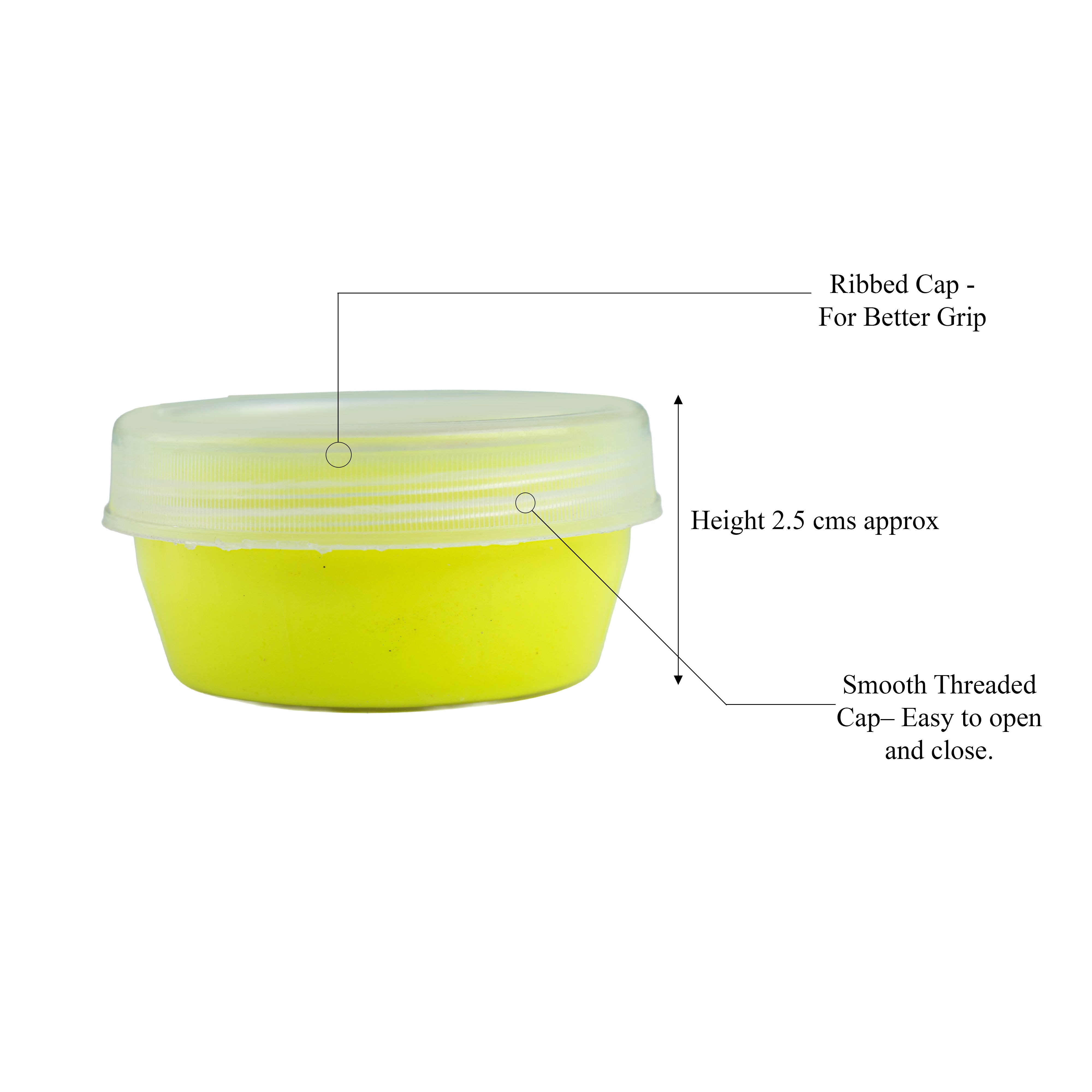 Fun Finger Paint Neon yellow 25ml Wide Mouth Container
