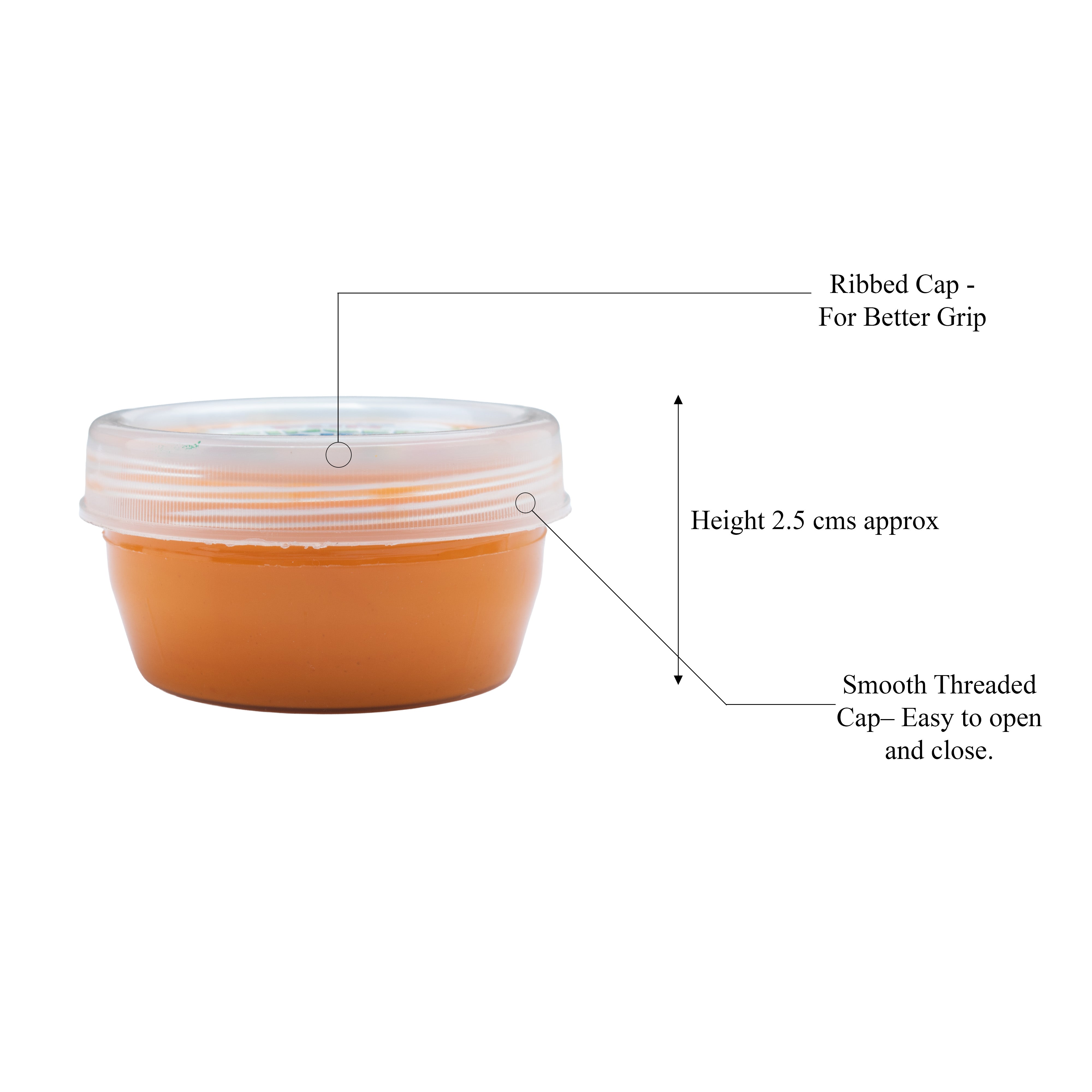 Fun Finger Paint Orange Candy 25ml Wide Mouth Container