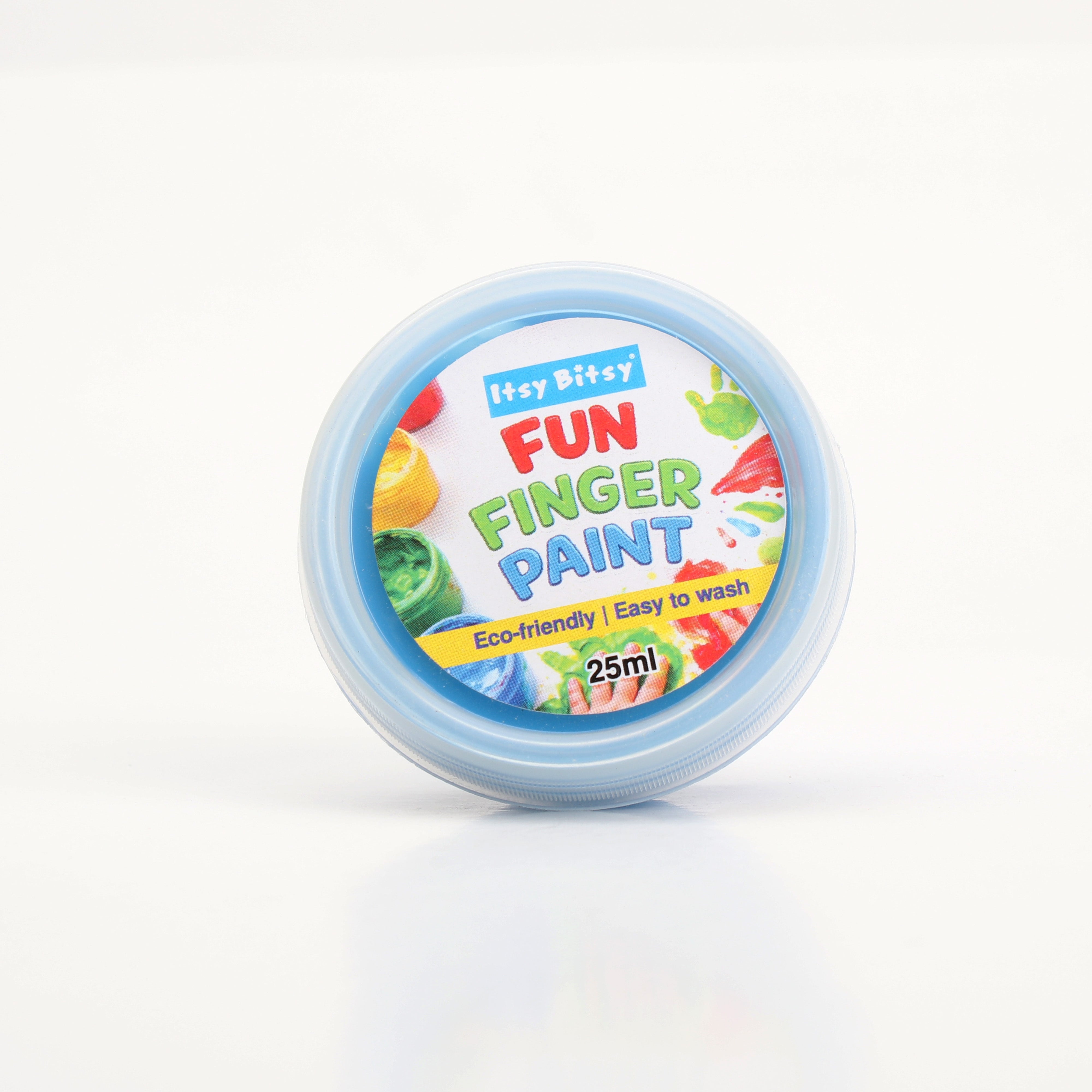 Fun Finger Paint Blue 25ml Wide mouth container