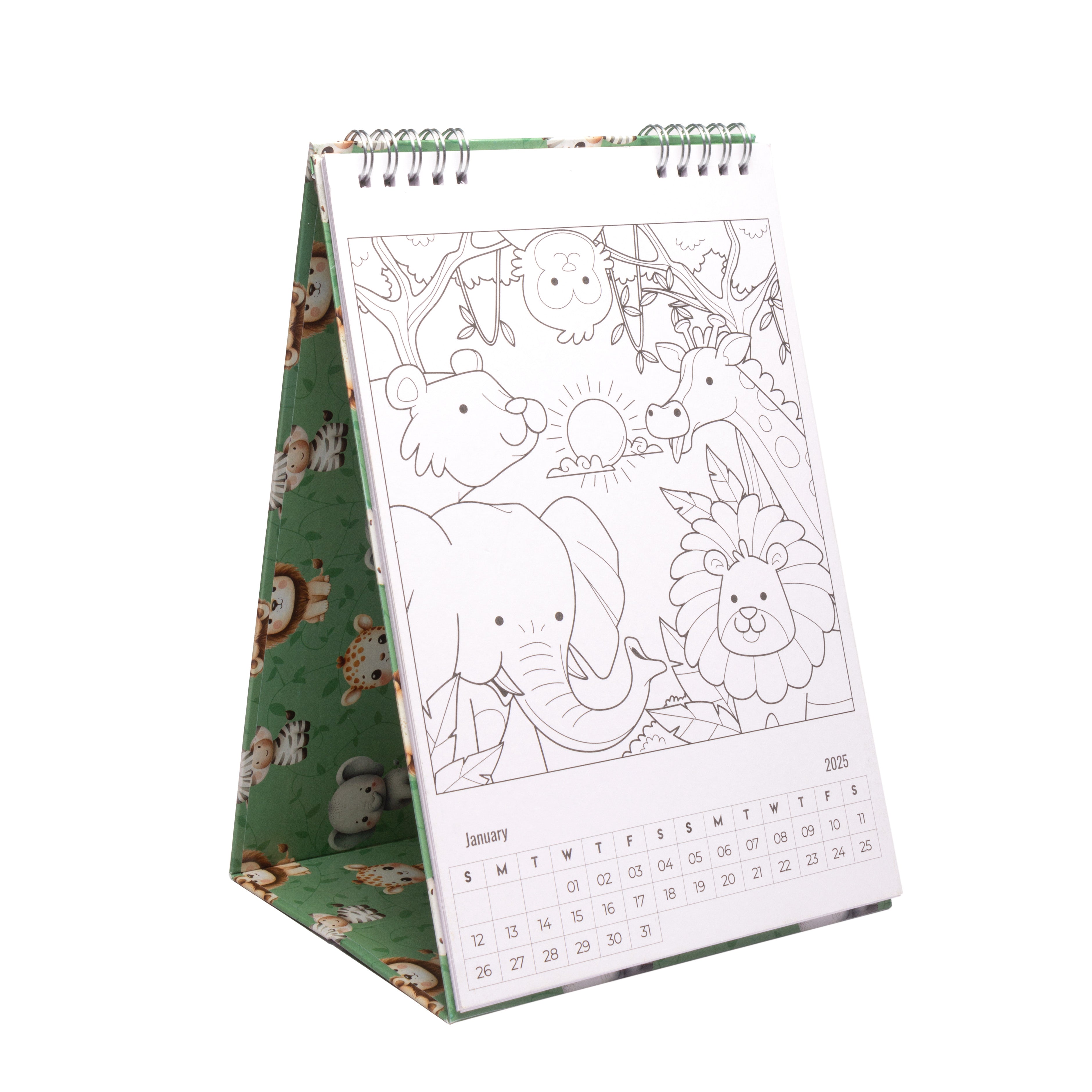 2025 Fun Colouring Calendar For Kids