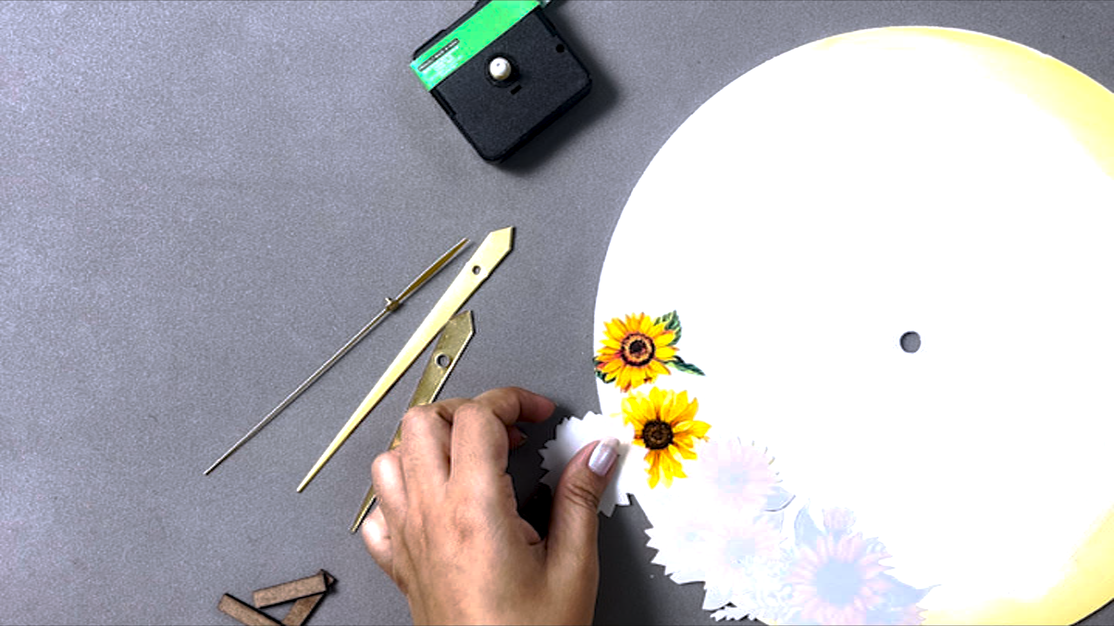 DIY Clock Making Kit 10inch Dia 2mm Thick 1PC