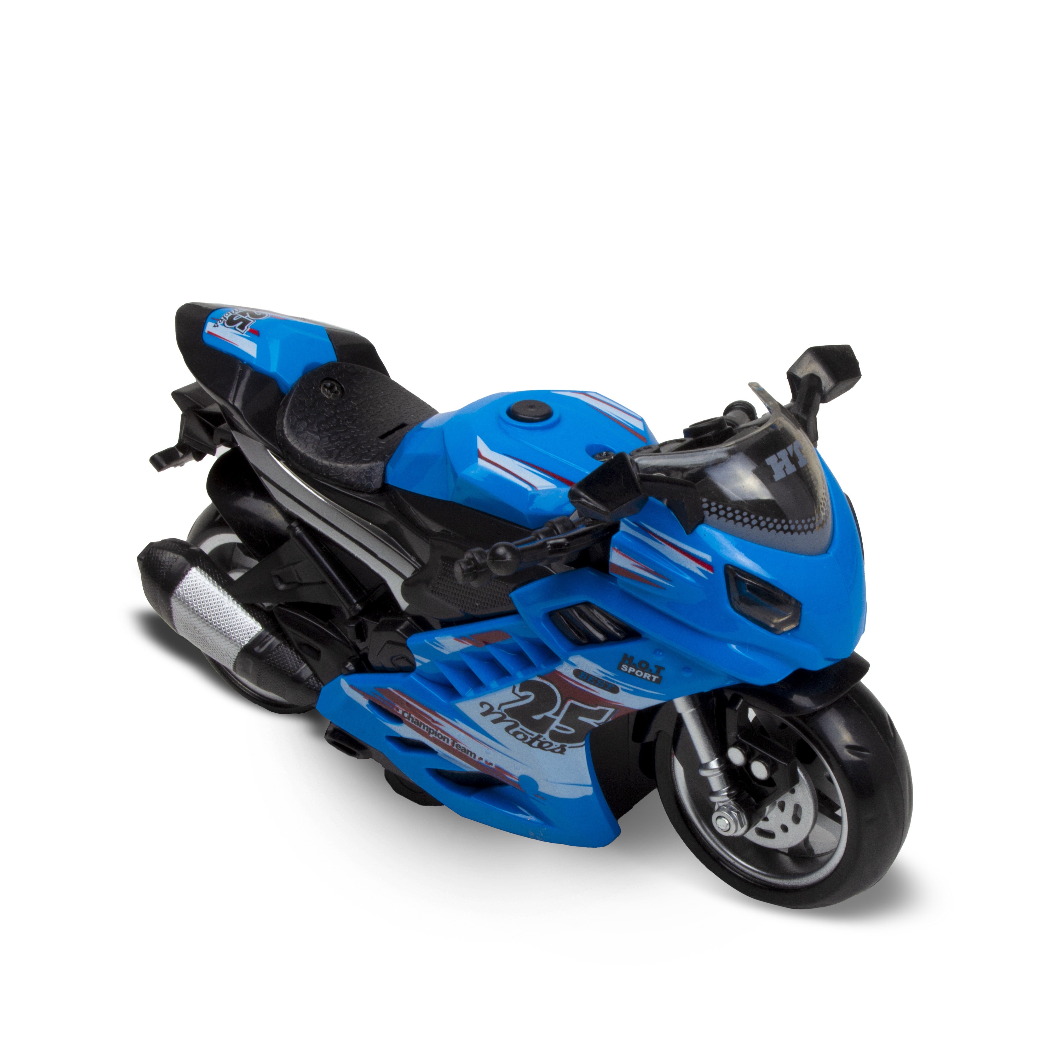 Friction Power Motorcycle with Light and Sound | Assorted Colors 1pc