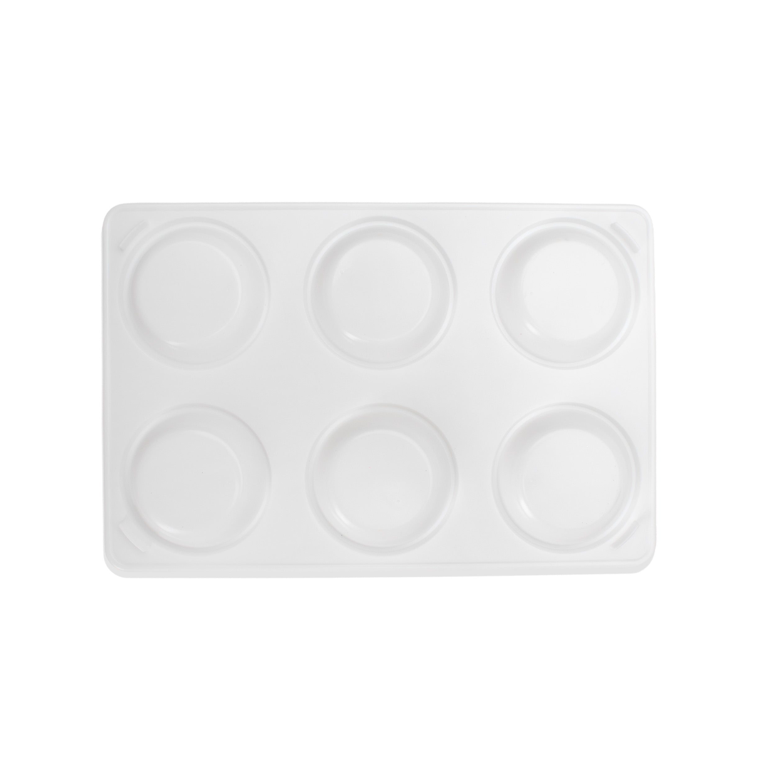 Artists Plastic Palette 9Inch X 5.9Inch 6 Well 1Pc