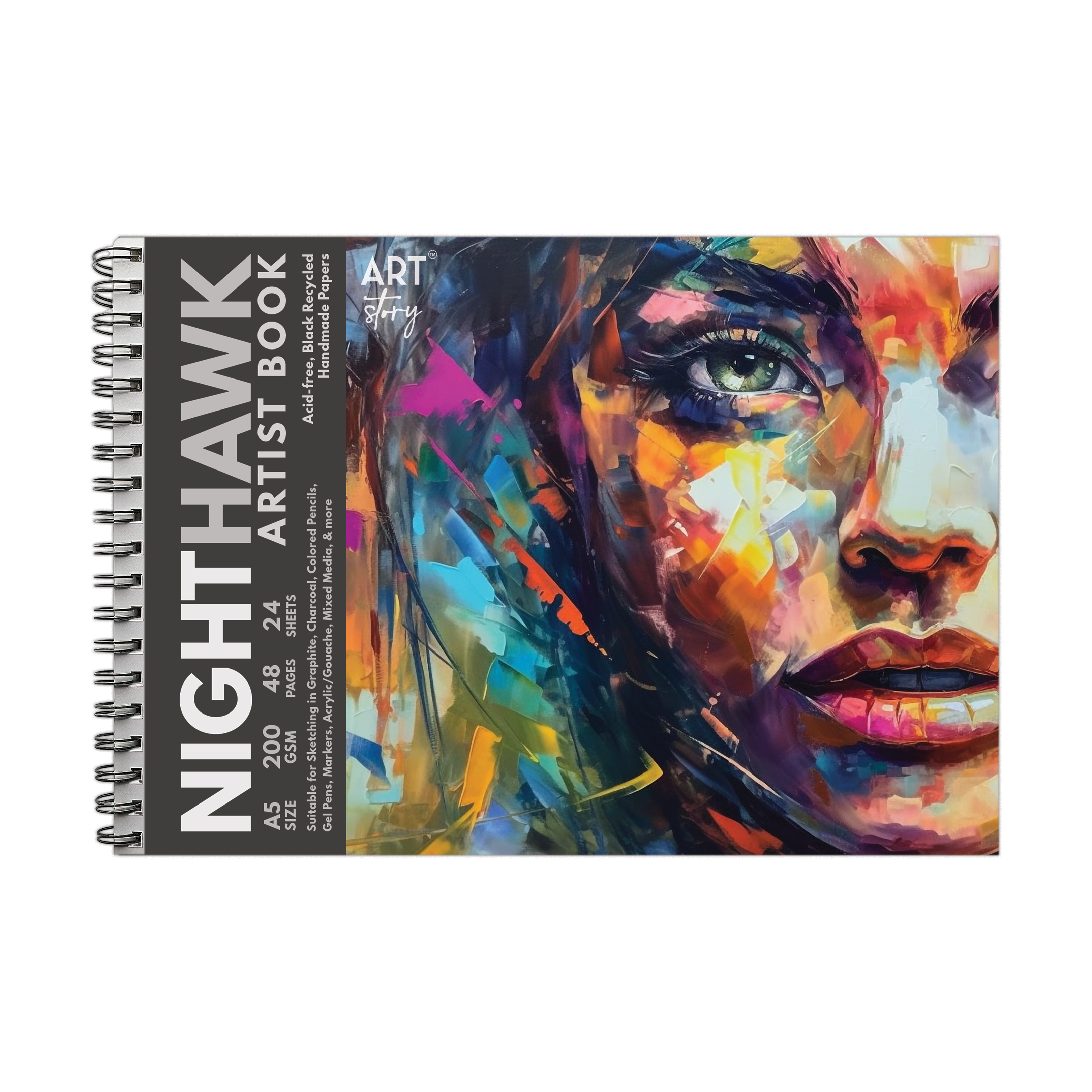Nighthawk Artist Book | A5 Wire-O | 200gsm - 48Pages - 1Book