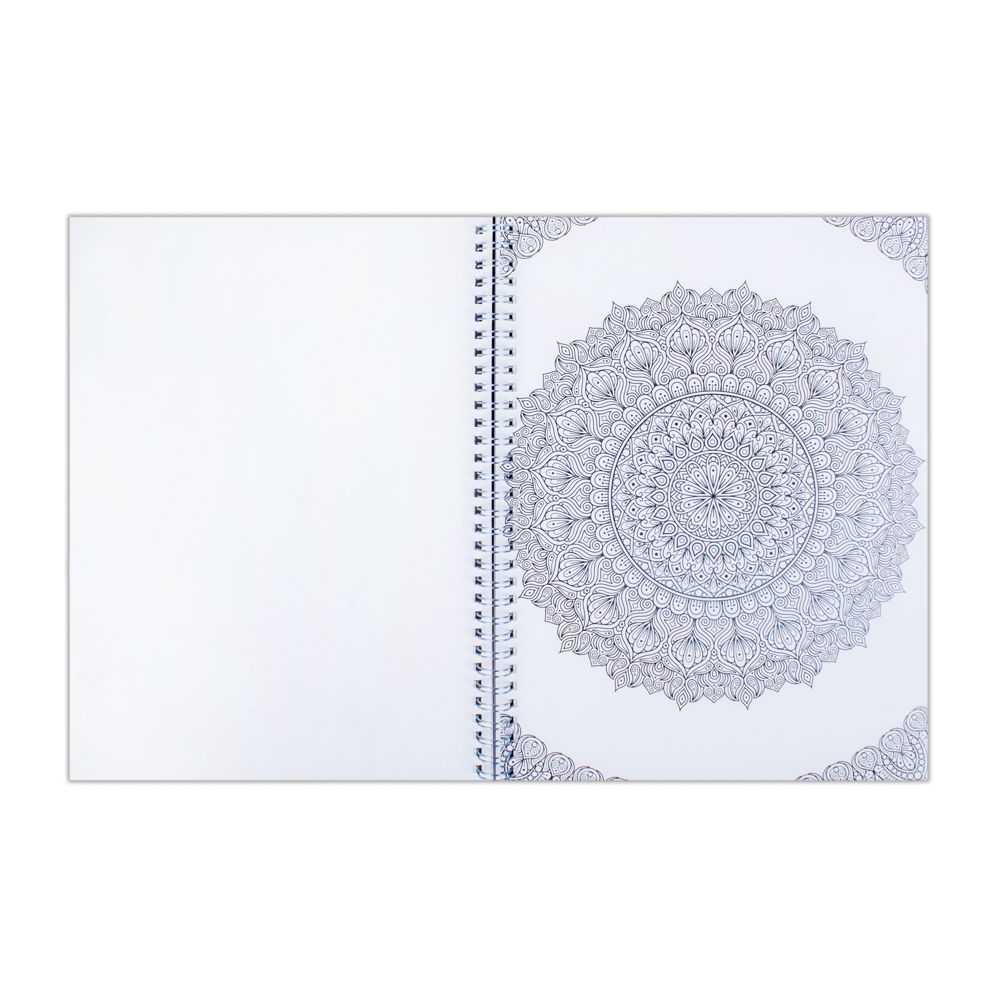 Mystic Mandalas Sketchbook Spiral Bound Two Printed Sheets In Side Artist Paper A4 115gsm 25Sheets 1 Book