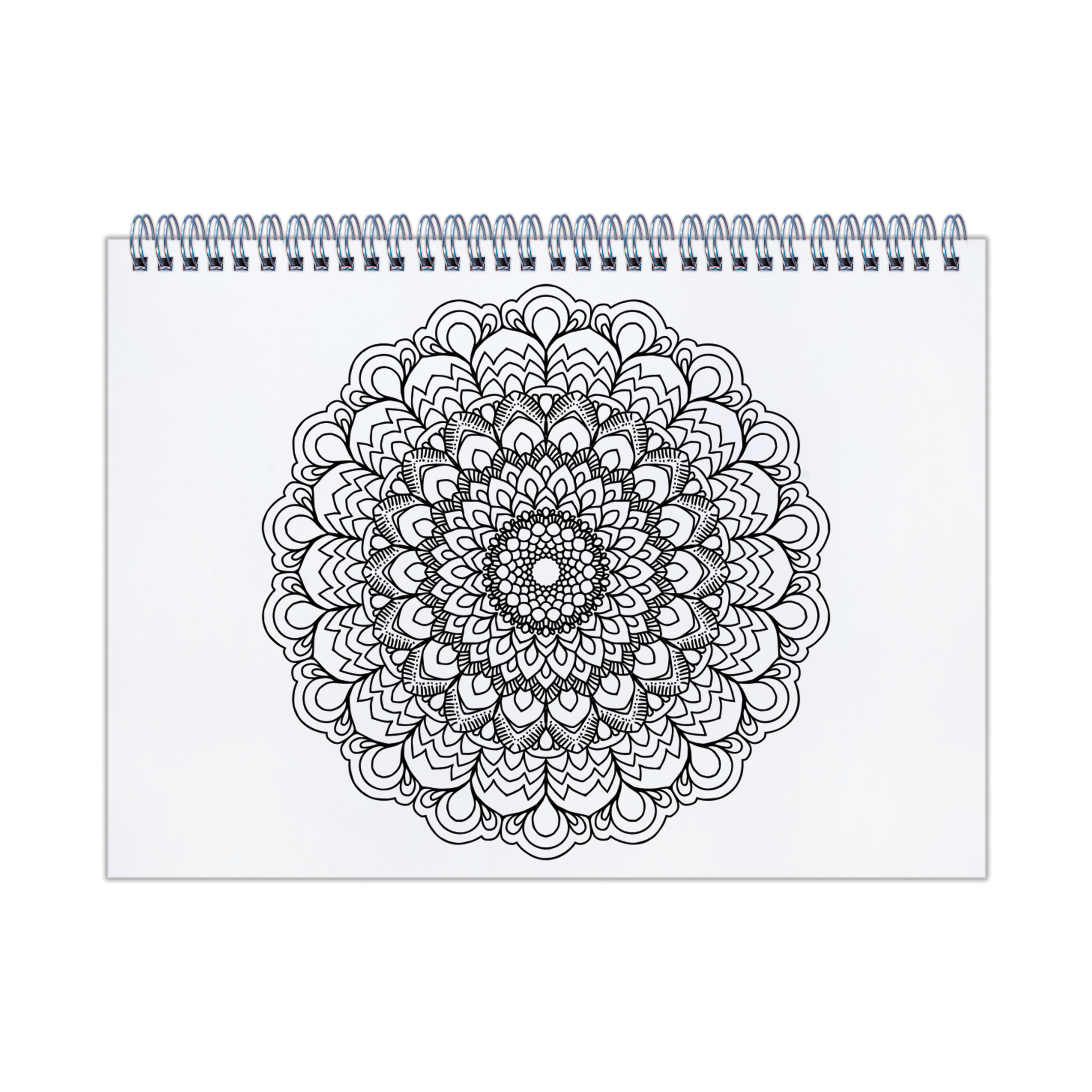 Mystic Mandalas Sketchbook Spiral Bound Two Printed Sheets In Side Artist Paper A4 115gsm 25Sheets 1 Book