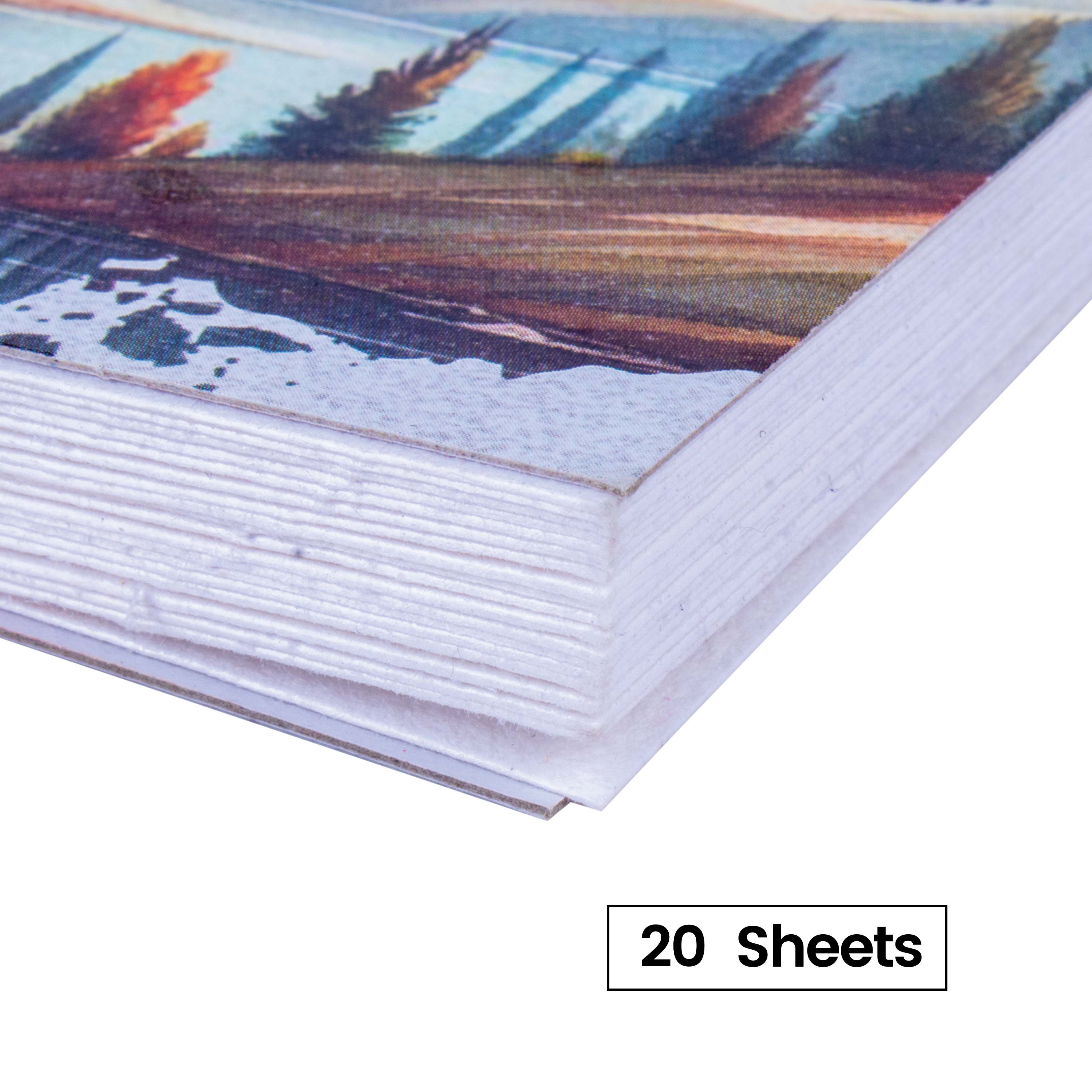 Watercolour Sketchbook With cold Pressed Artist Paper | Wire-O | 8.2 X4Inch - 220gsm - 40pages 1 Book