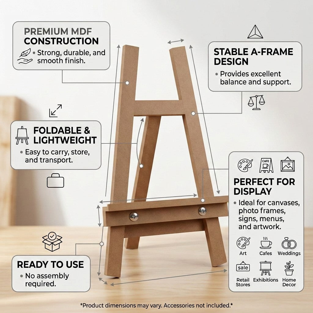MDF Display Easel 20 X 13inch 1pc