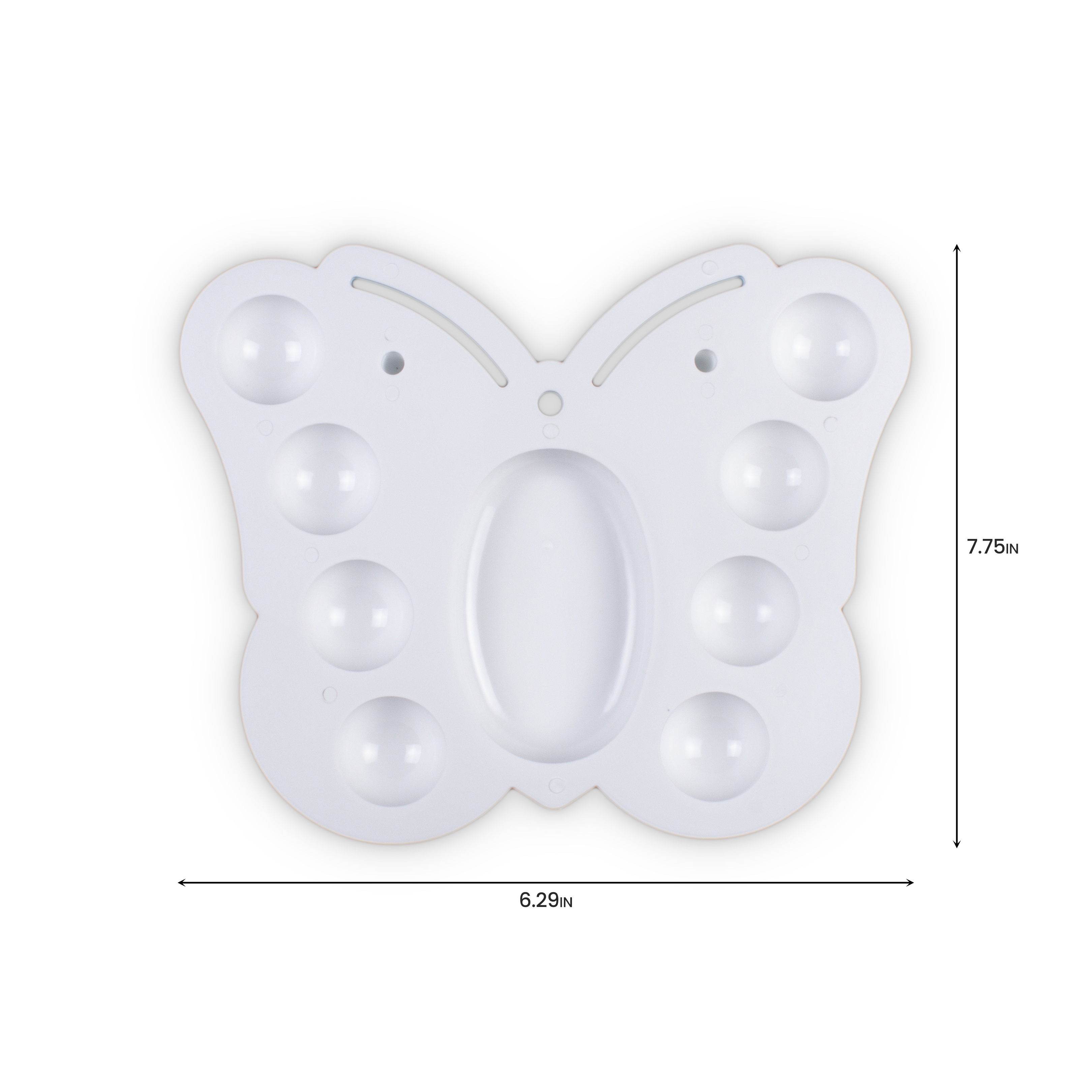 Artist Colour Mixing Palette Butterfly 9 wells Approx 7.75 x 6.29in 1pc