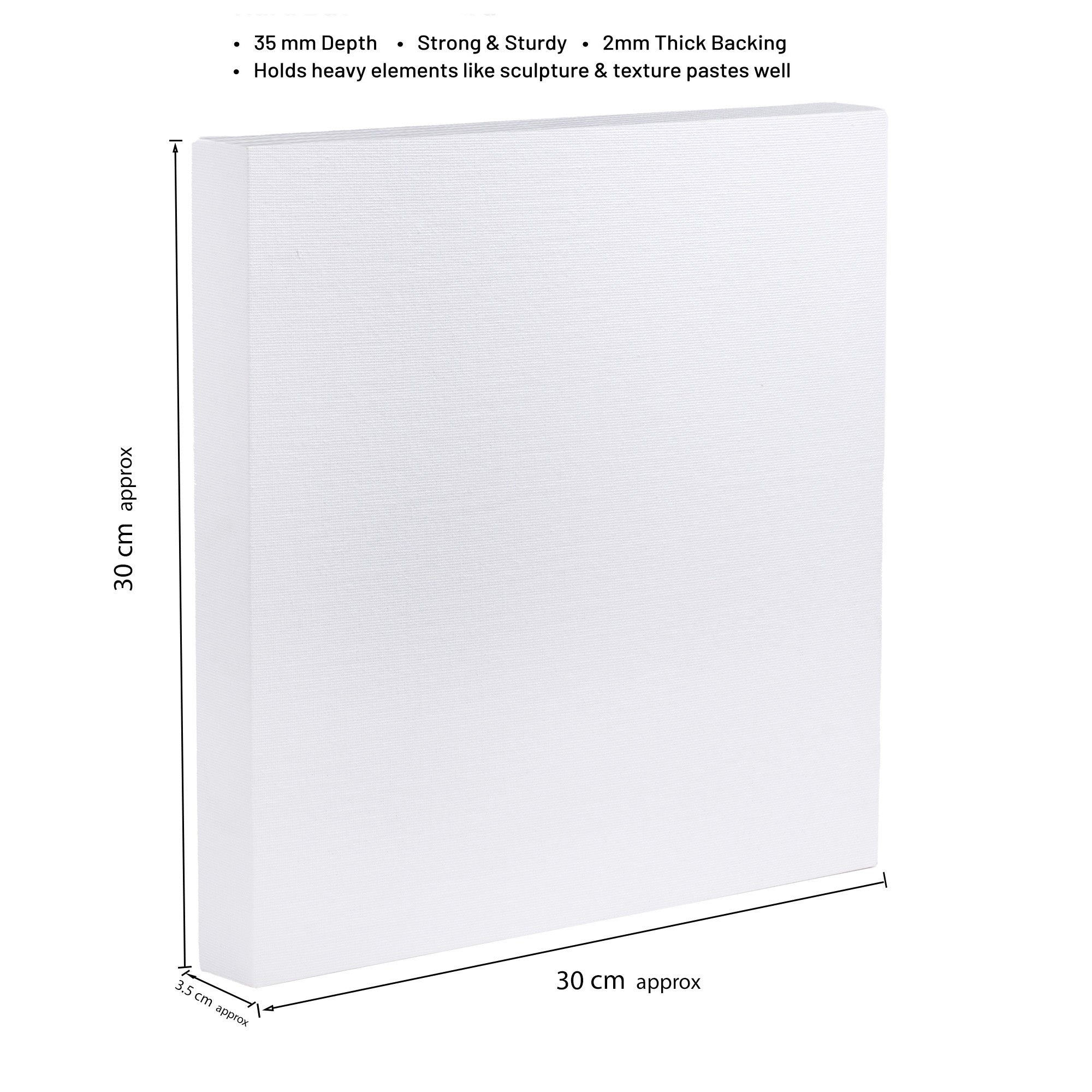 Artists 3D Deep Edge Canvas Panel Square 12 X 12inch 1pc LB