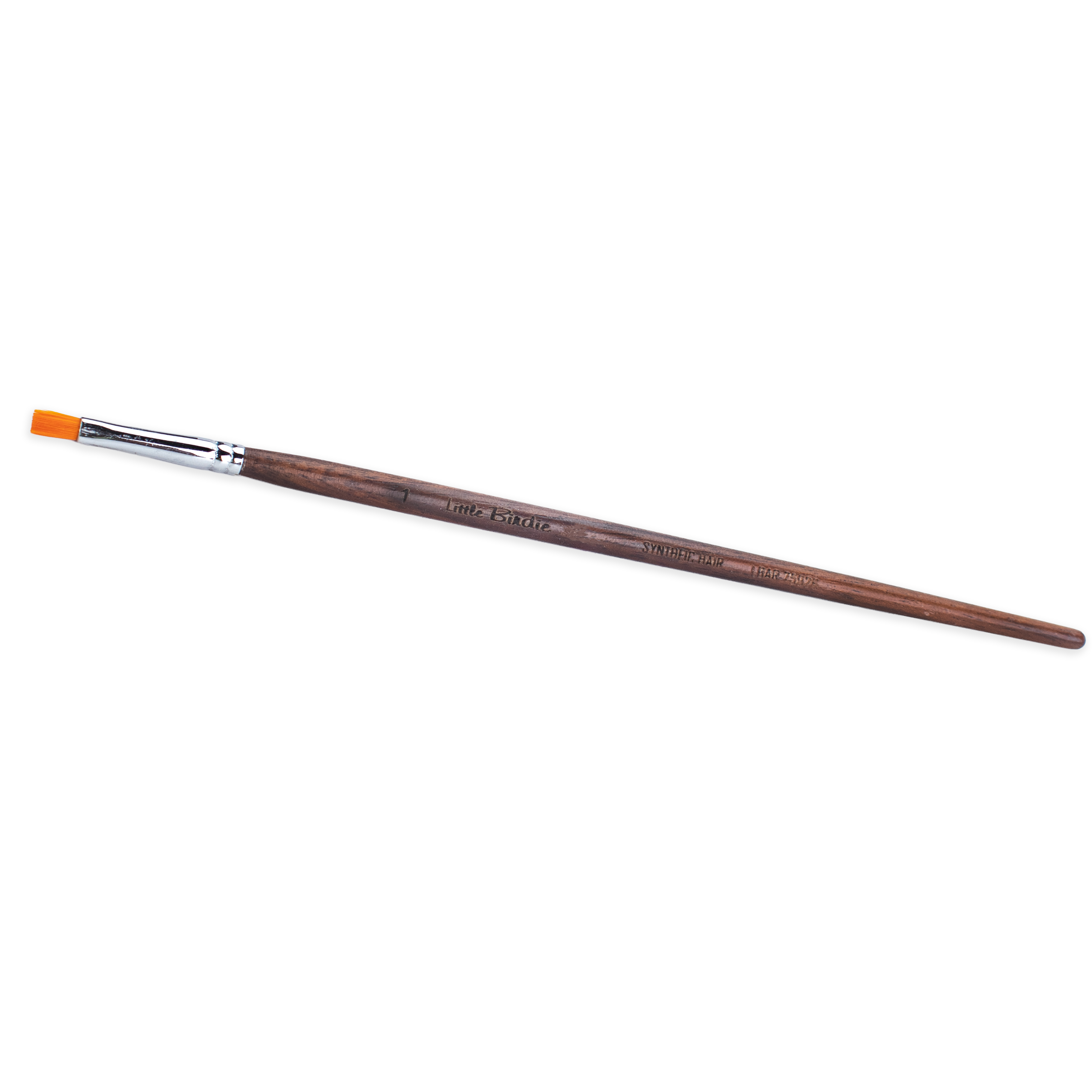Rosewood Flat Brush Synthetic Hair Handle Length 200mm Size 1 1 pc