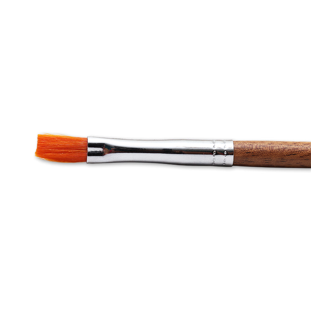 Rosewood Flat Brush Synthetic Hair Handle Length 200mm Size 7 1 pc