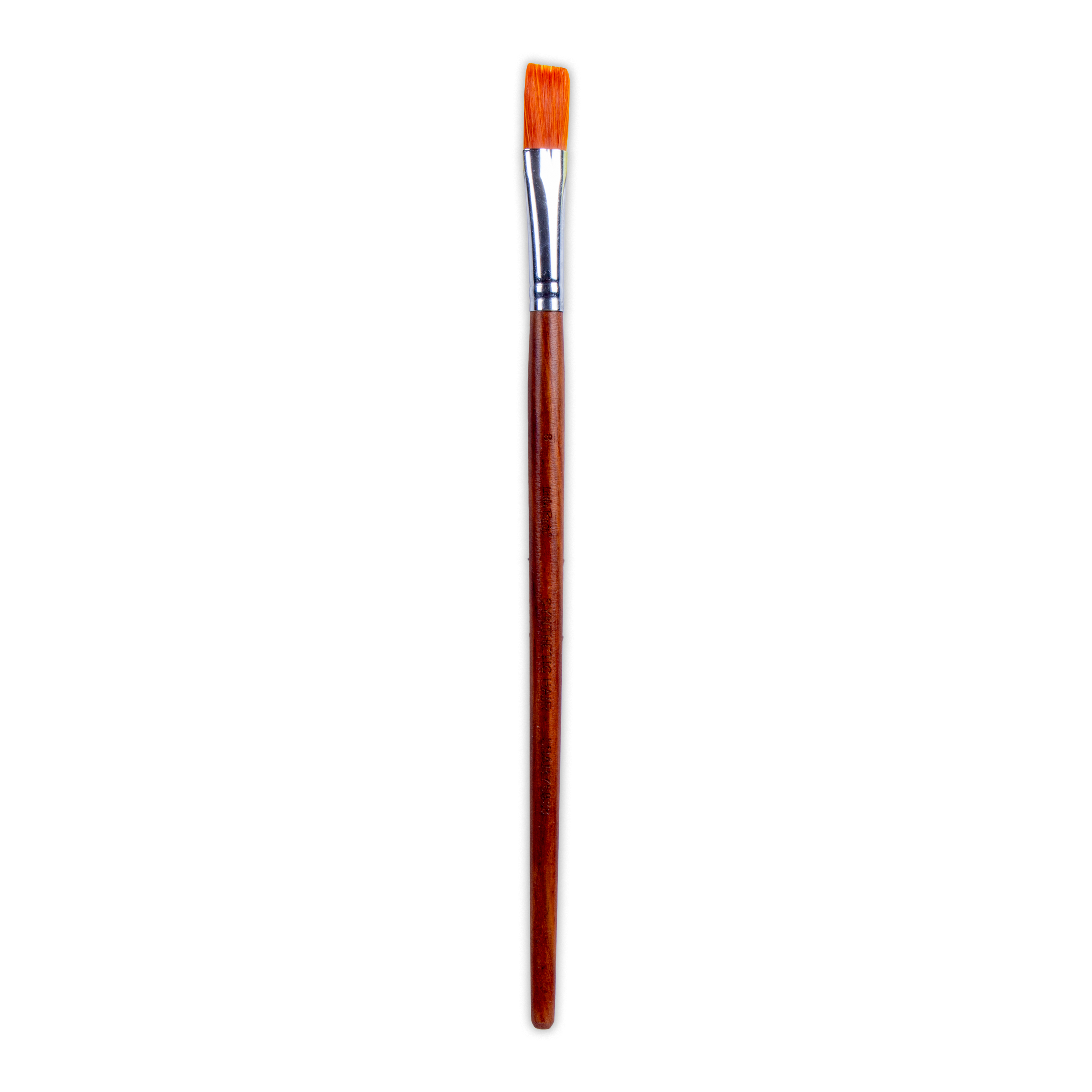 Rosewood Flat Brush Synthetic Hair Handle Length 200mm Size 8 1 pc