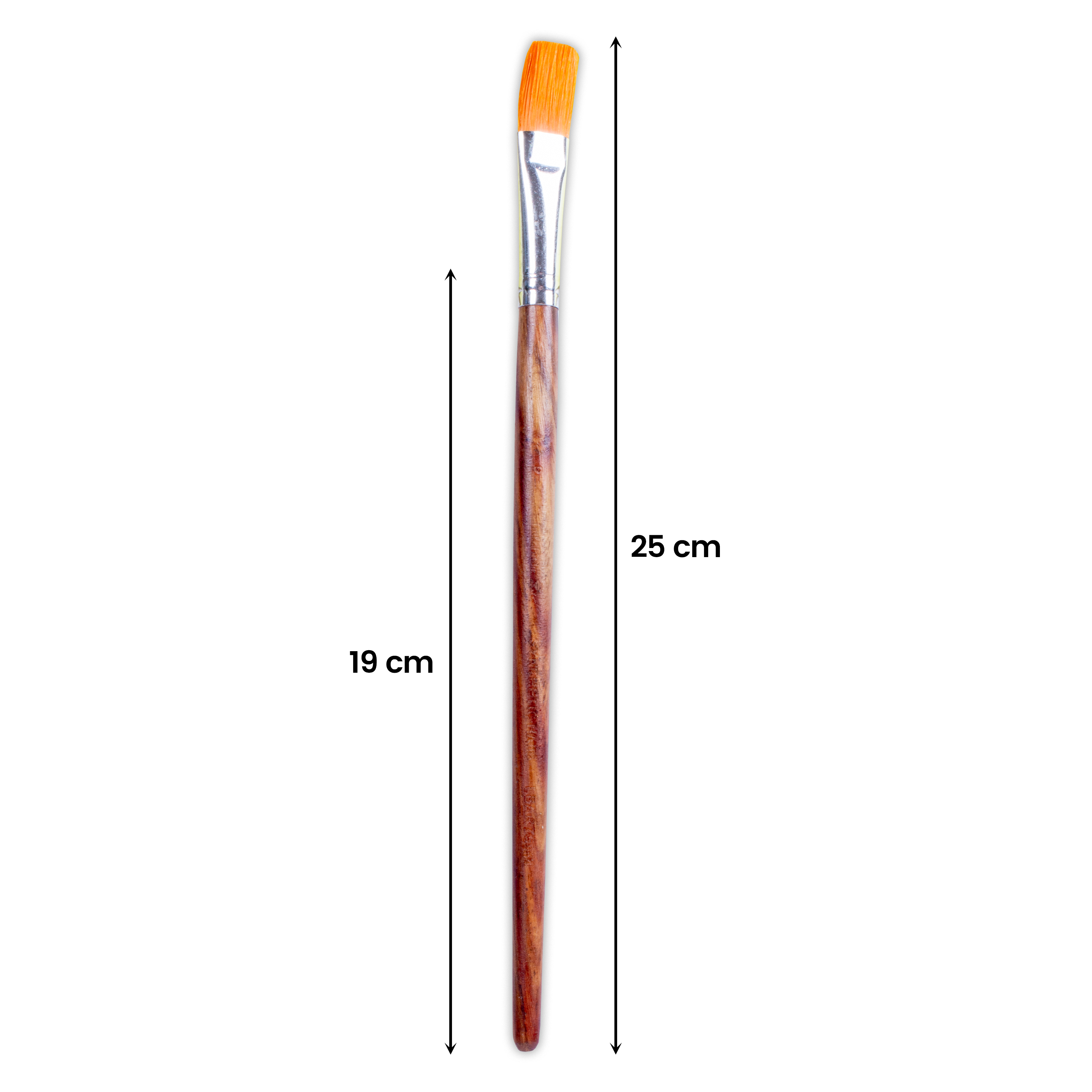 Rosewood Flat Brush Synthetic Hair Handle Length 200mm Size 9 1 pc