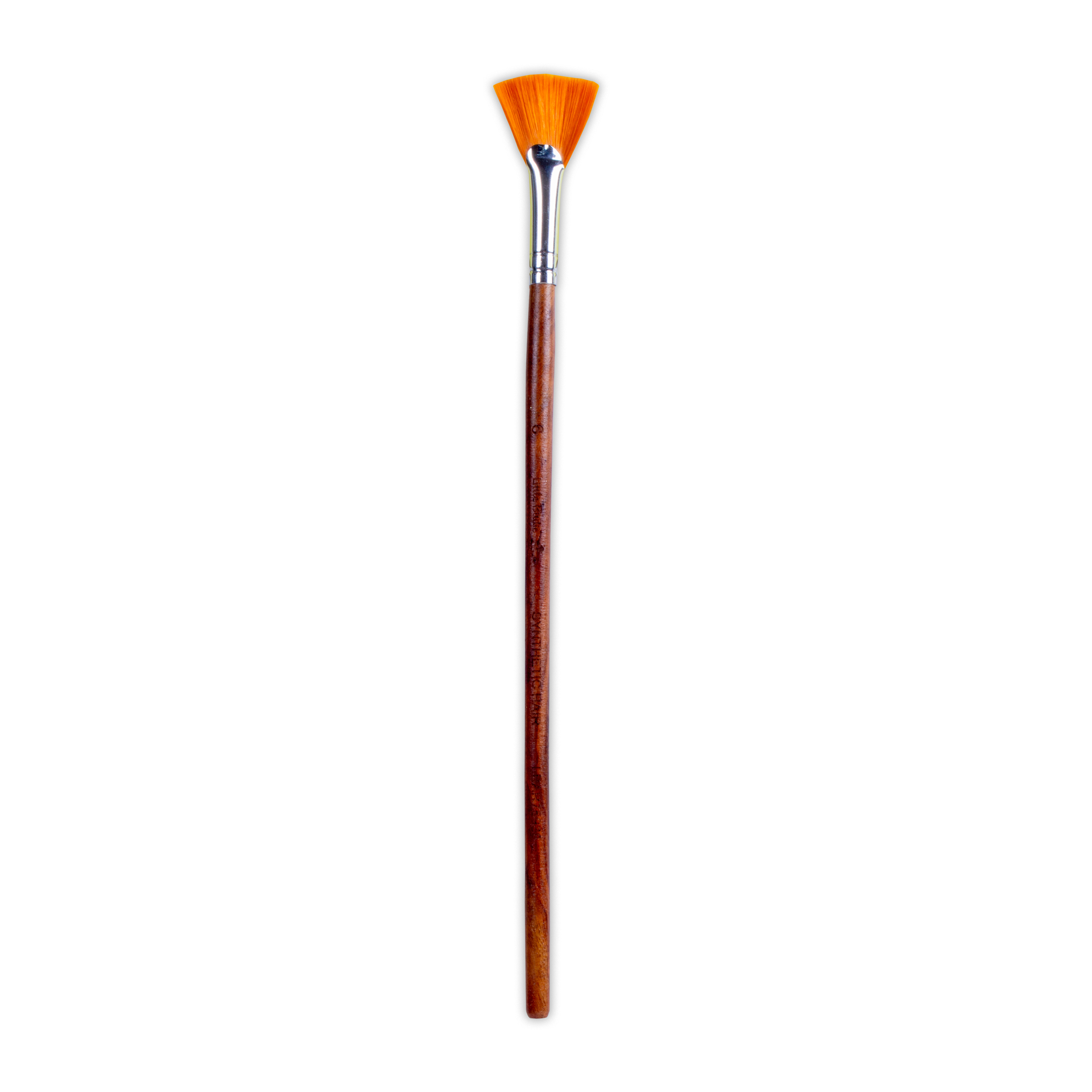 Rosewood Fan Brush Synthetic Hair Handle Length 200mm Size 6 1 pc