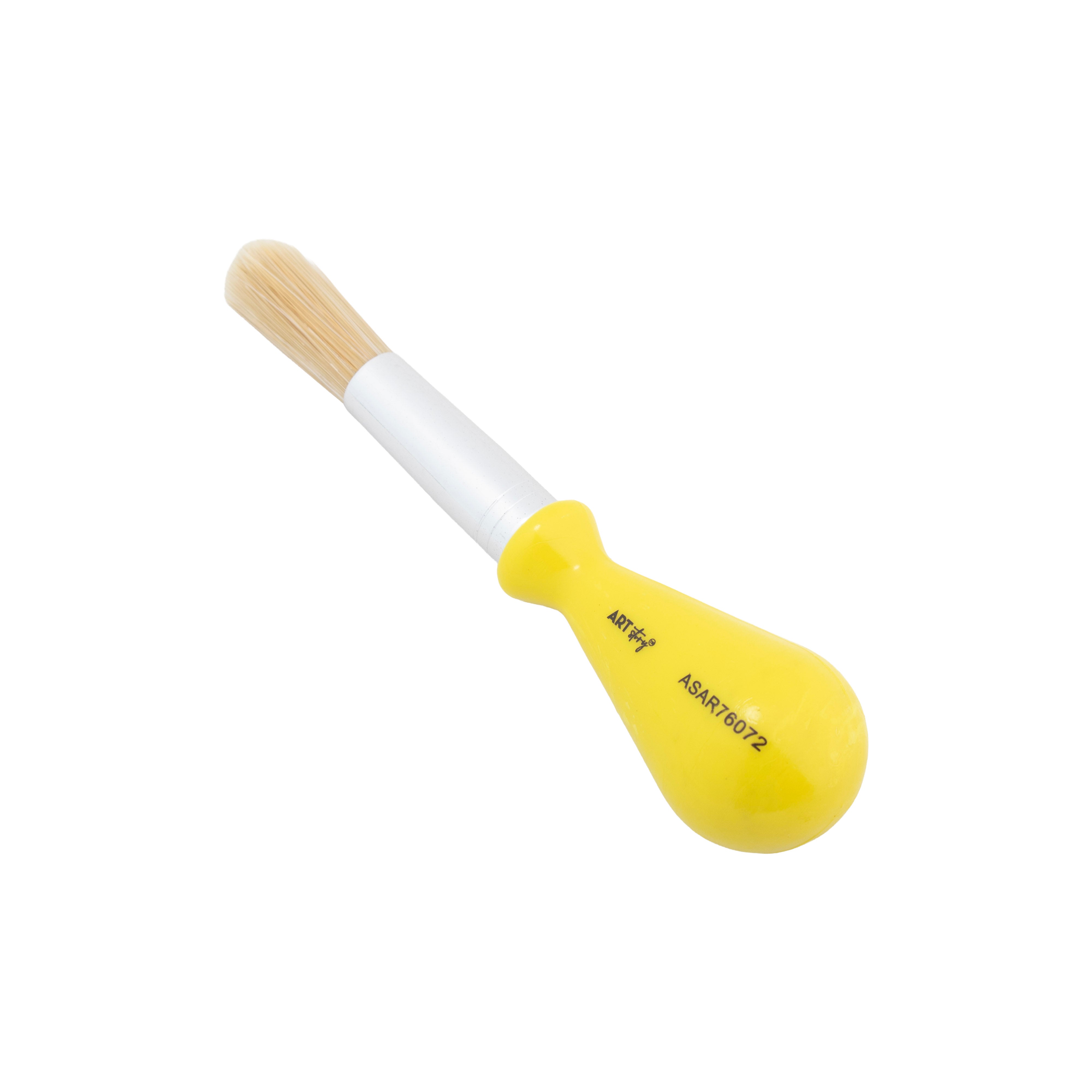 Ball Handle Hobby Brush Synthetic Hair Handle Length 55mm 1pc