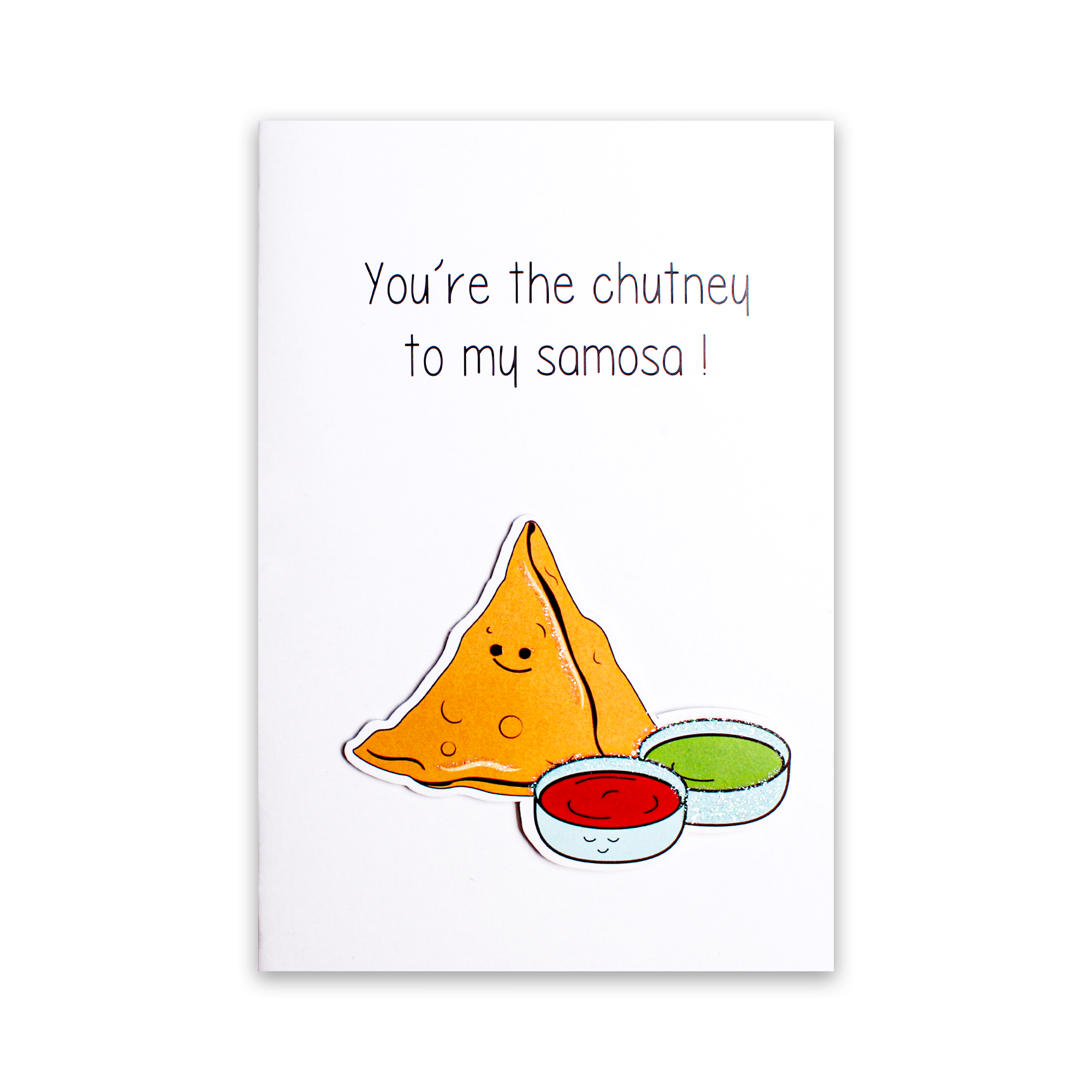 Greeting Card & Envelope Chutney to Samosa 4 X 6inch 2pc