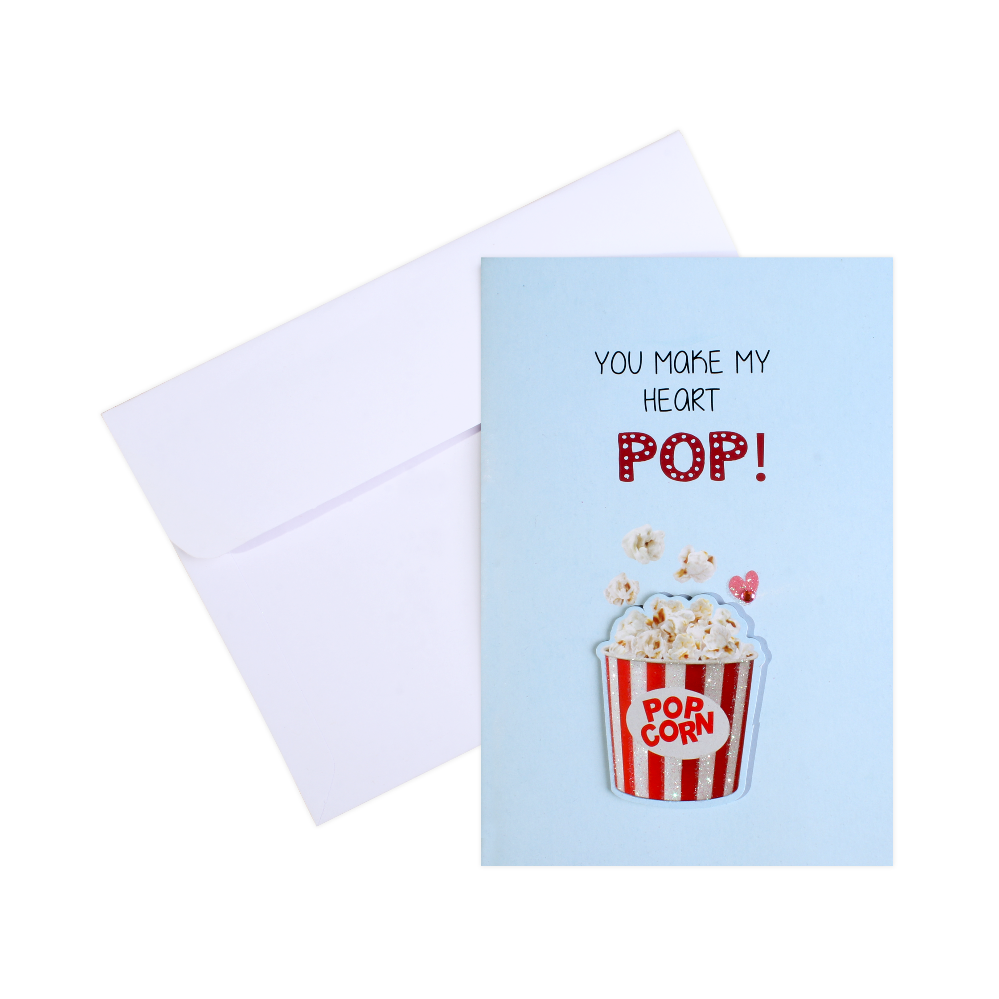 Greeting Card & Envelope Make Heart Pop 4 X 6inch 2pc