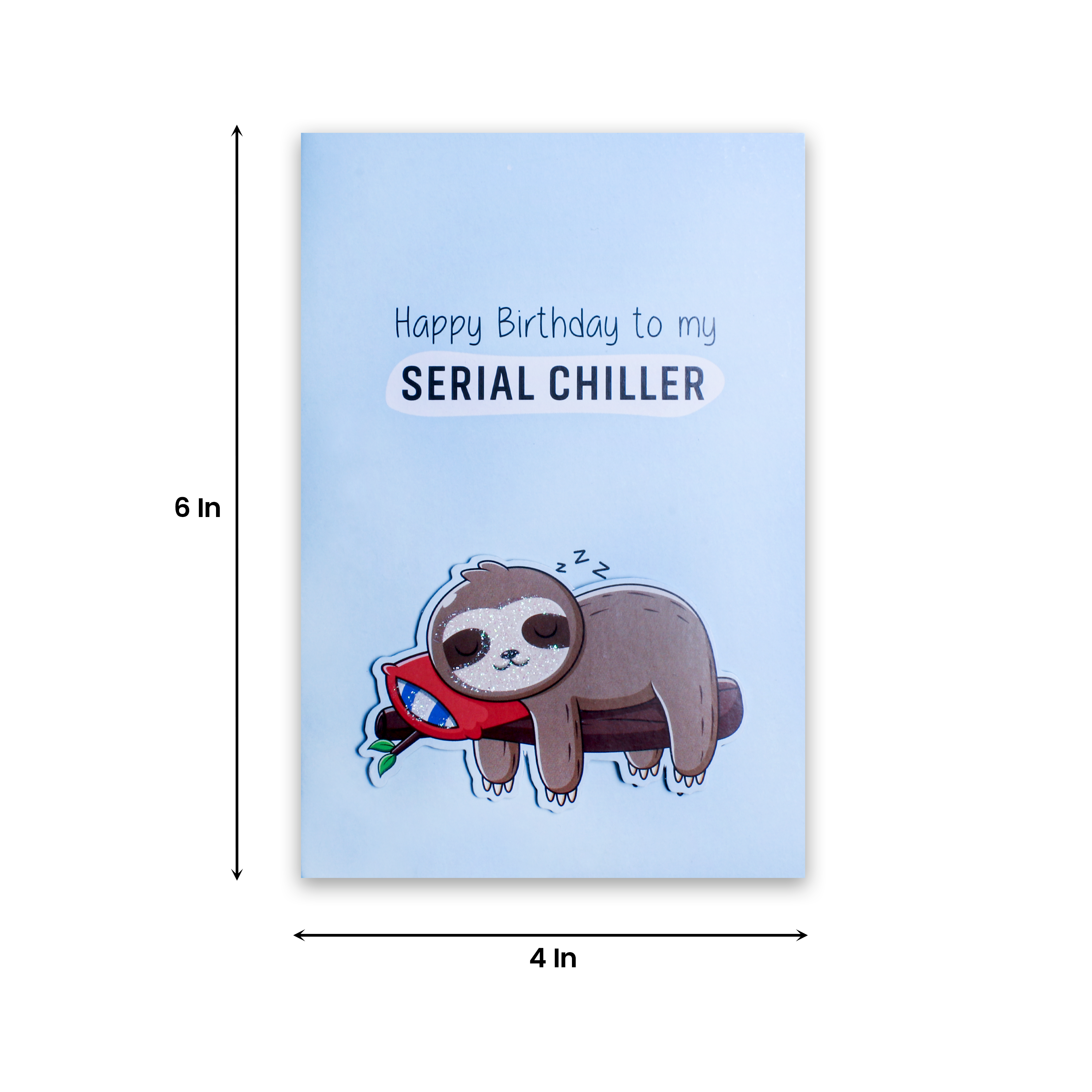 Greeting Card & Envelope Birthday Chiller 4 X 6inch 2pc