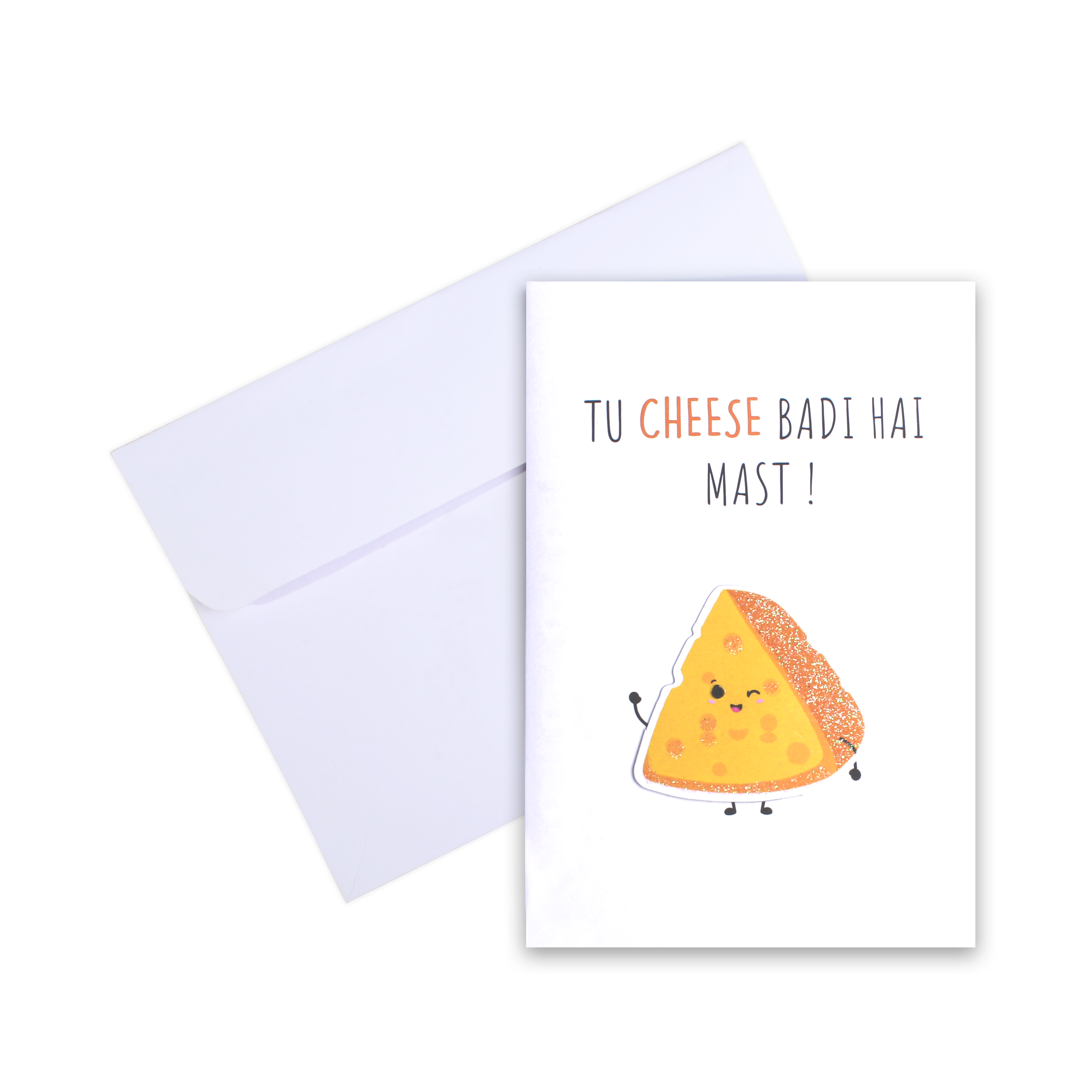 Greeting Card & Envelope Mast Cheese 4 X 6inch 2pc
