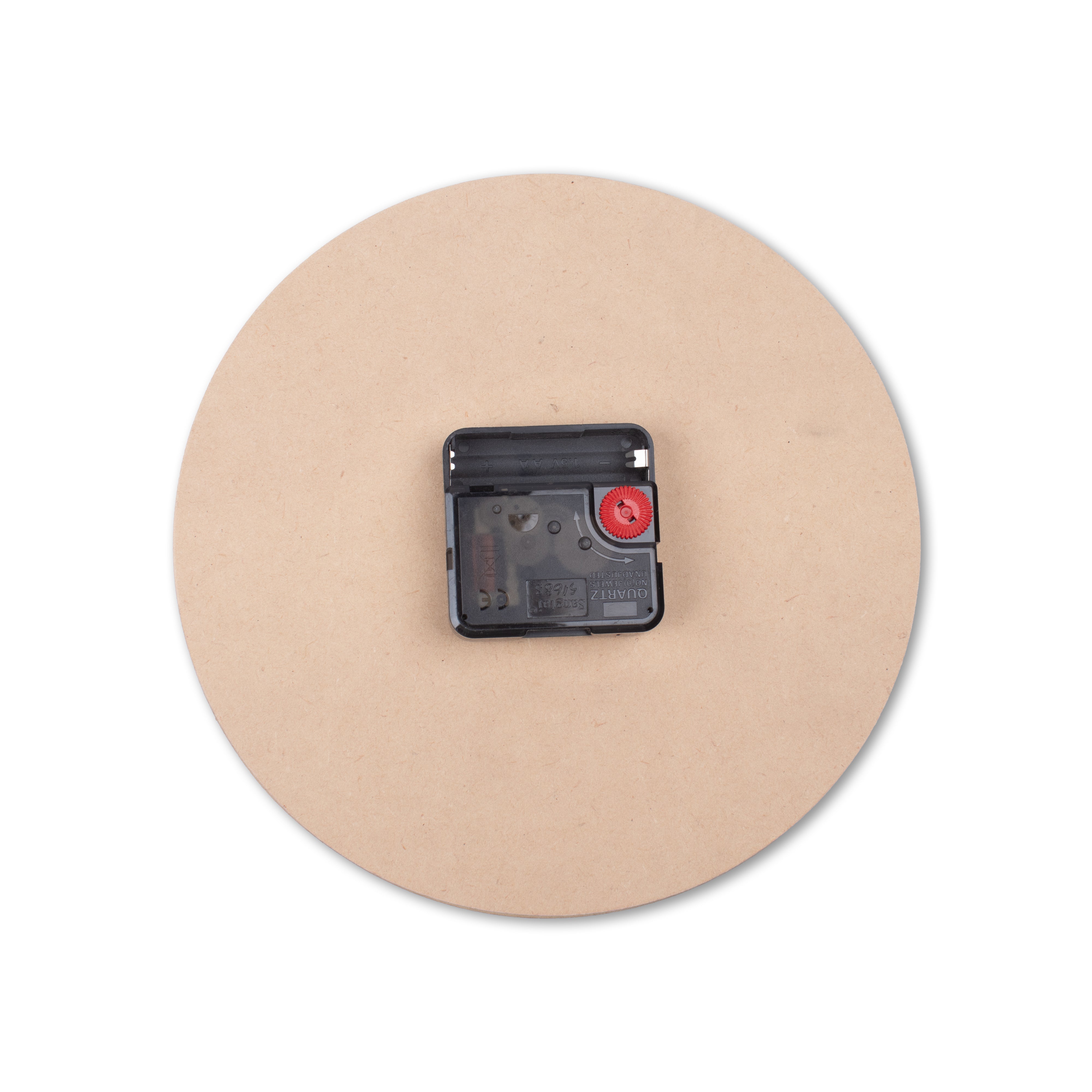 Pine MDF Clock Set 8inch Dia 4mm Thick 1pc