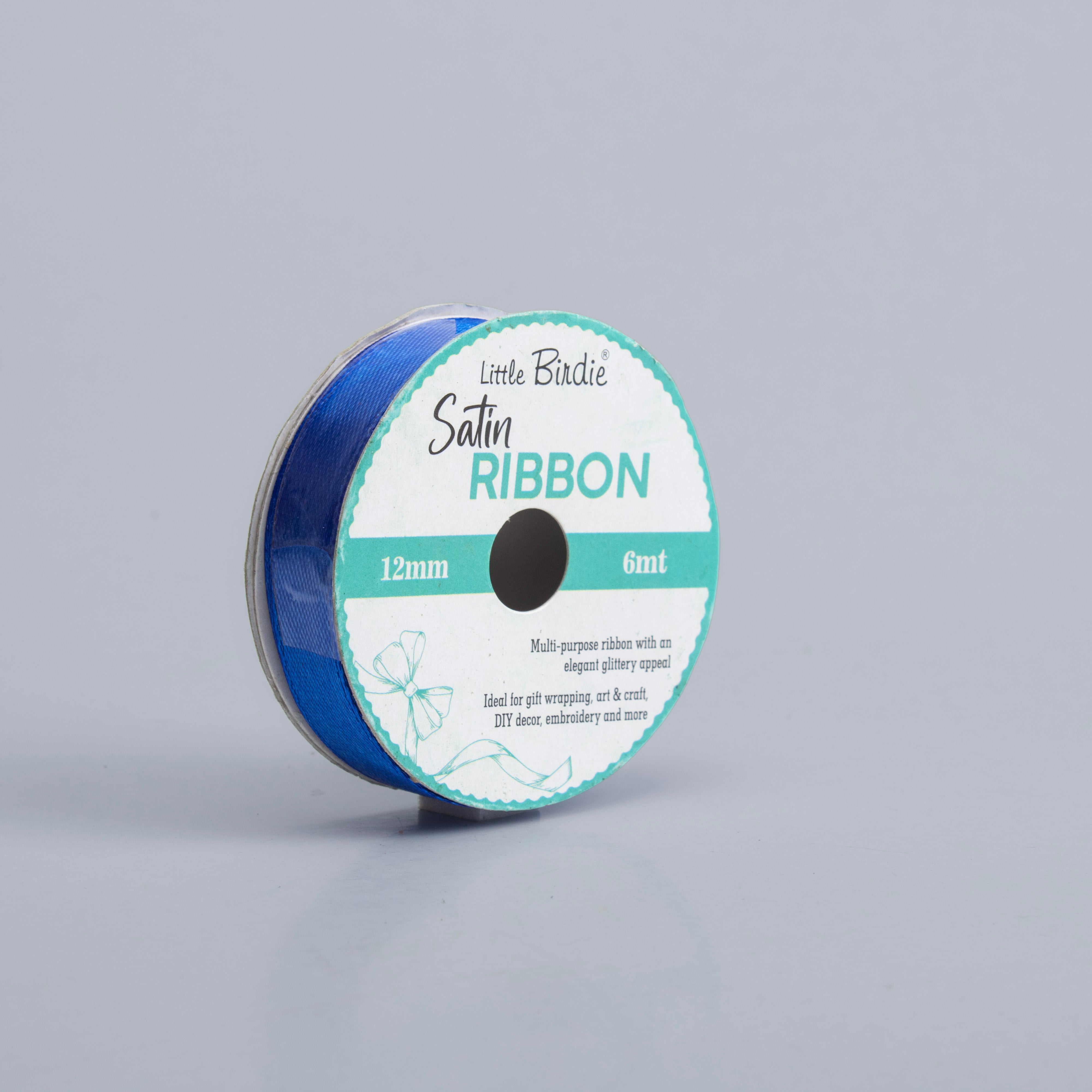 Satin Ribbon 12mm Royal Blue 6mtr 1Roll