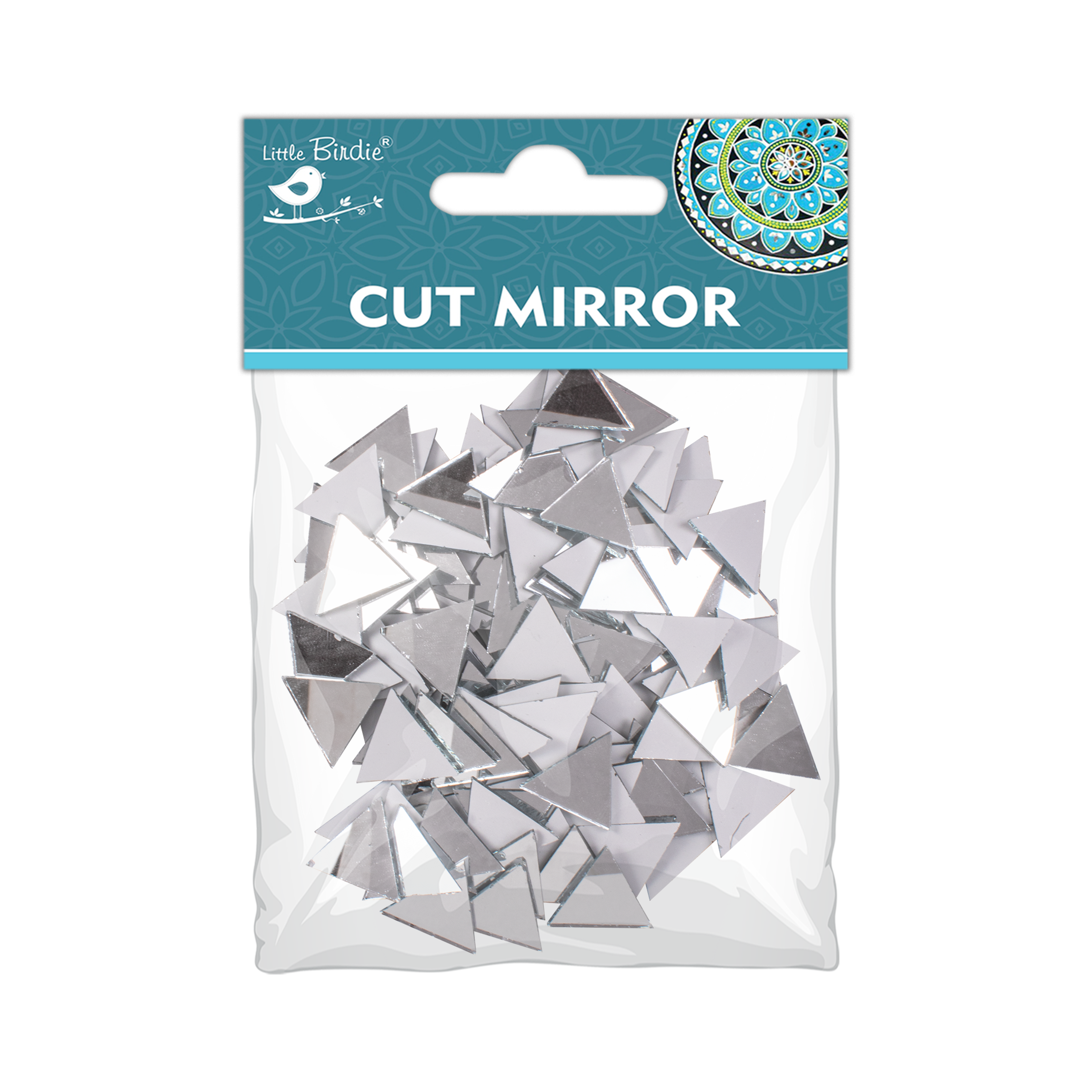 Cut Mirror Triangular 18Mm 50Gms Approx 116pc