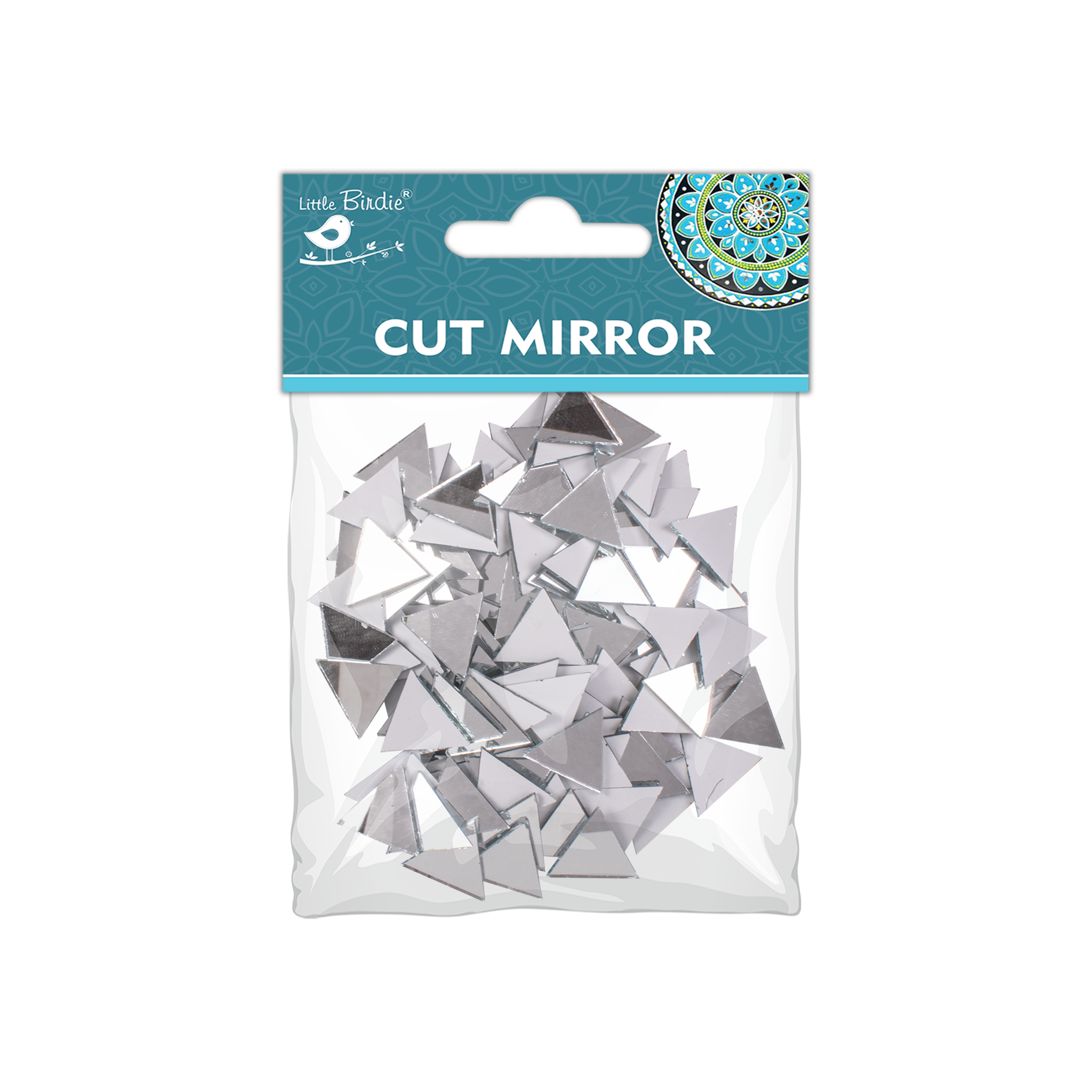Cut Mirror Triangular 16Mm 50Gms Approx 159pc