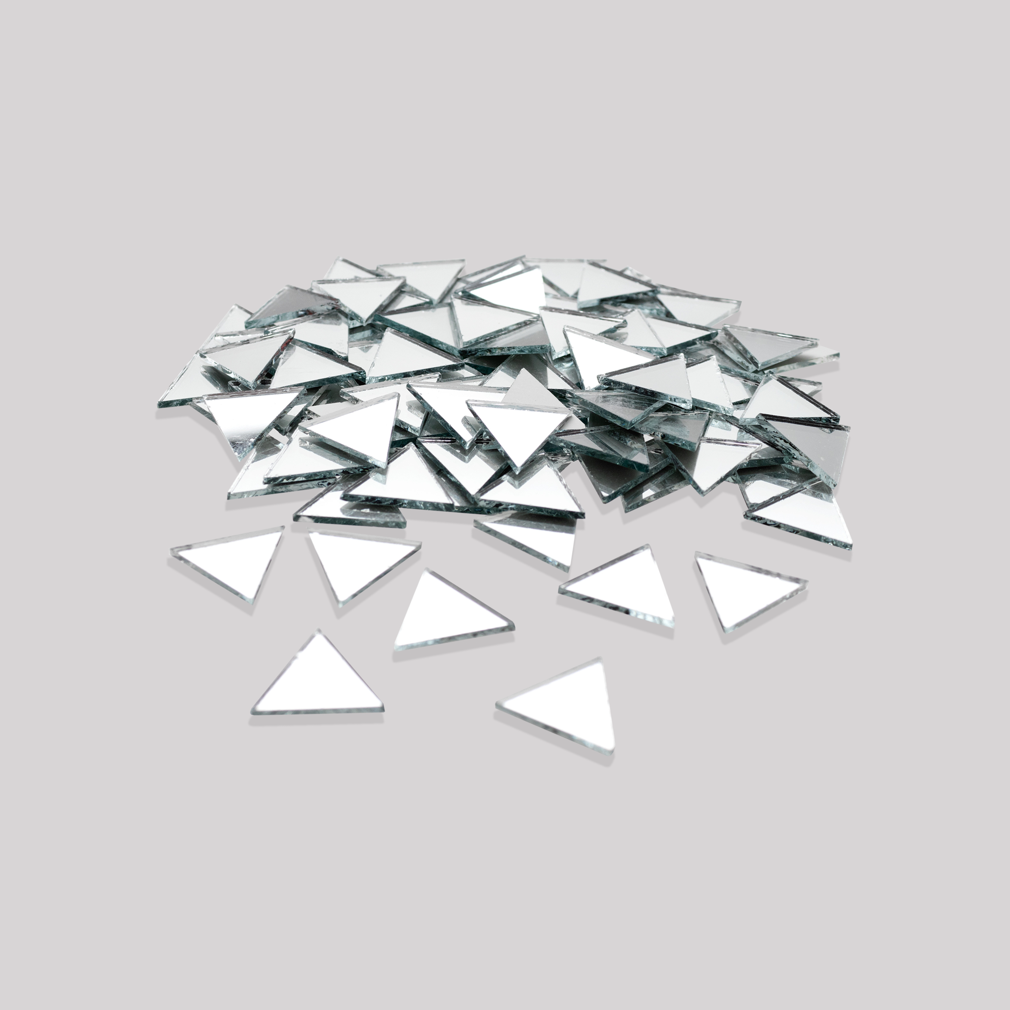 Cut Mirror Triangular 16Mm 50Gms Approx 159pc