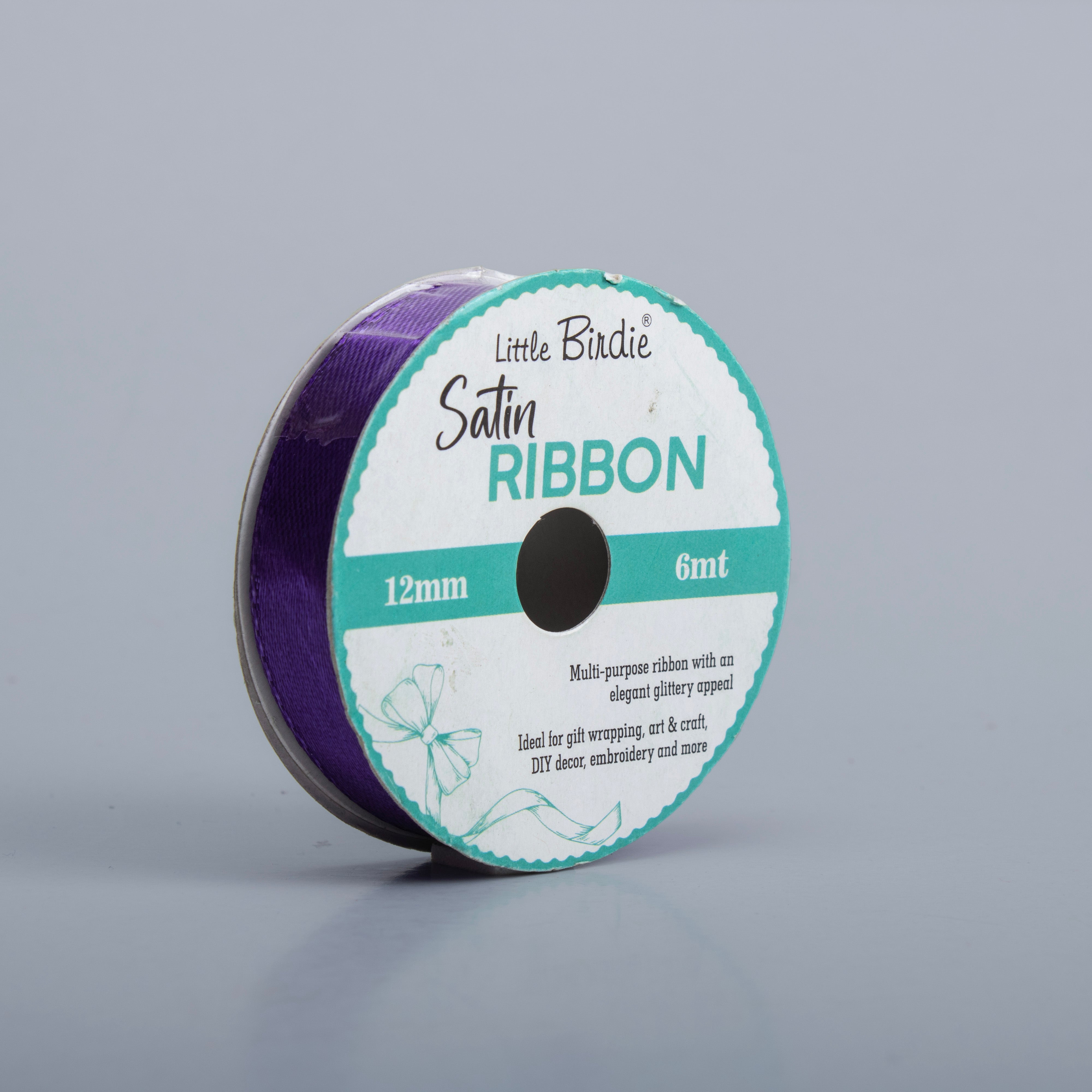 Satin Ribbon 12mm Indigo 6mtr 1Roll