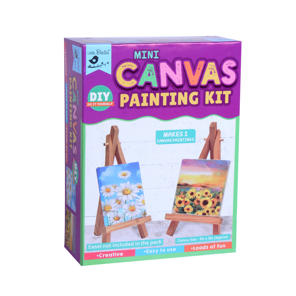 Diy Mini Canvas Painting Kit Box - Main Image