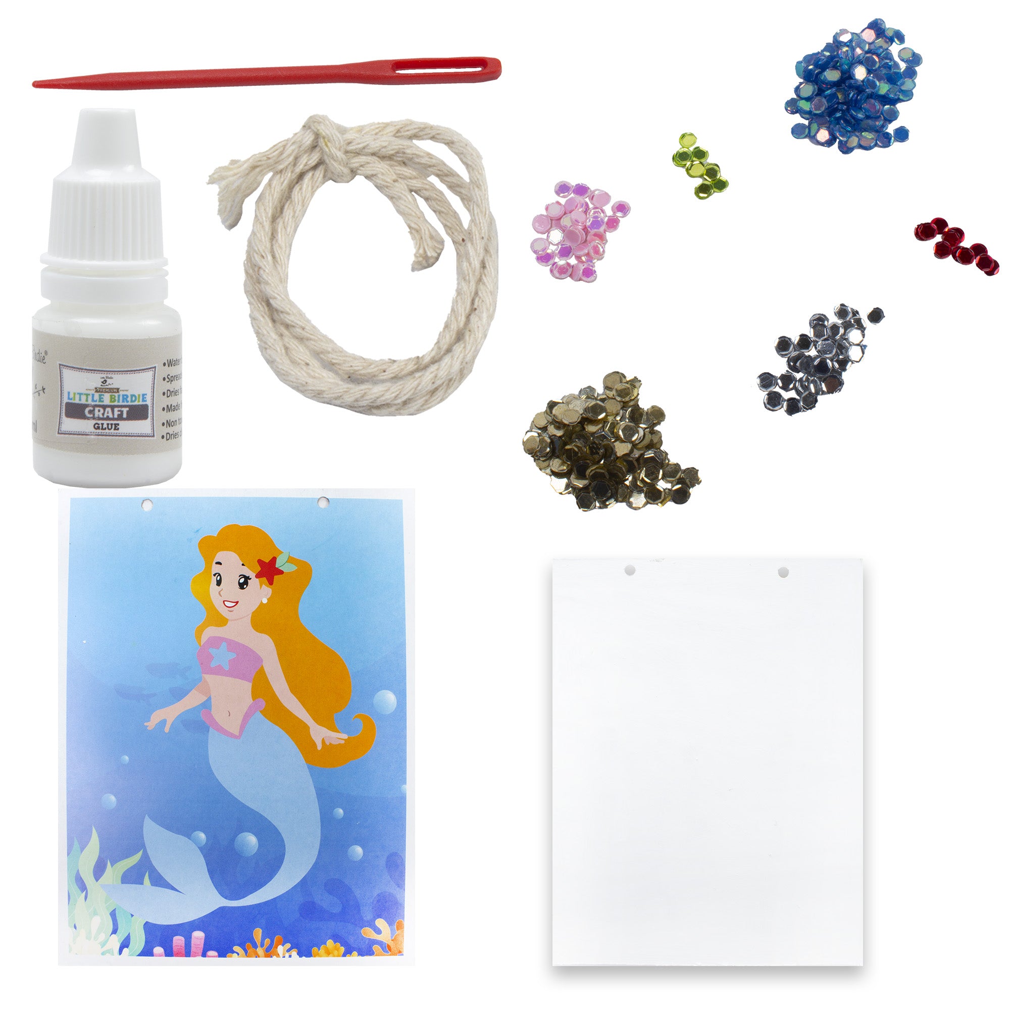 DIY Sequin Art Kit Dazzling Mermaid 1 Box