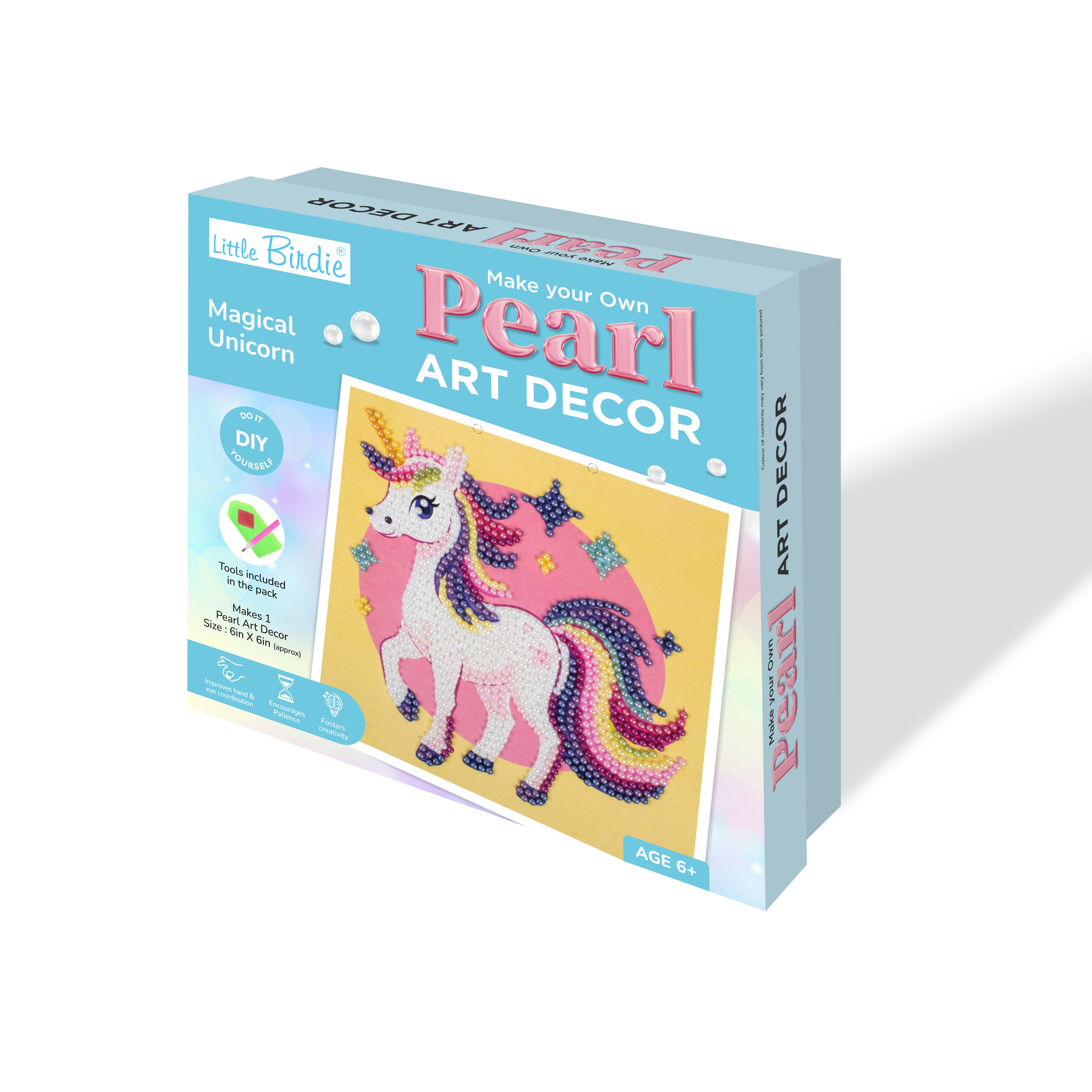 DIY Make Your Own Pearl Art Decor Kit Magical Unicorn 1 Box