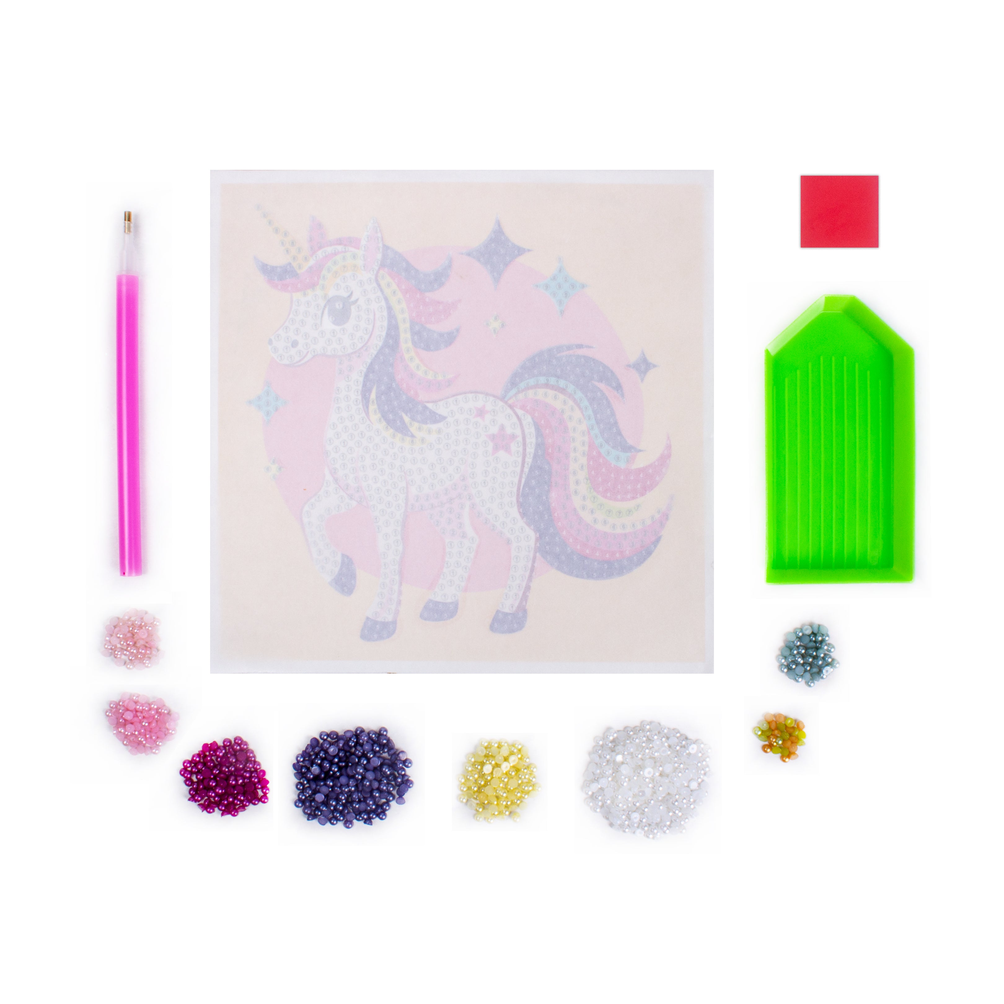 DIY Make Your Own Pearl Art Decor Kit Magical Unicorn 1 Box