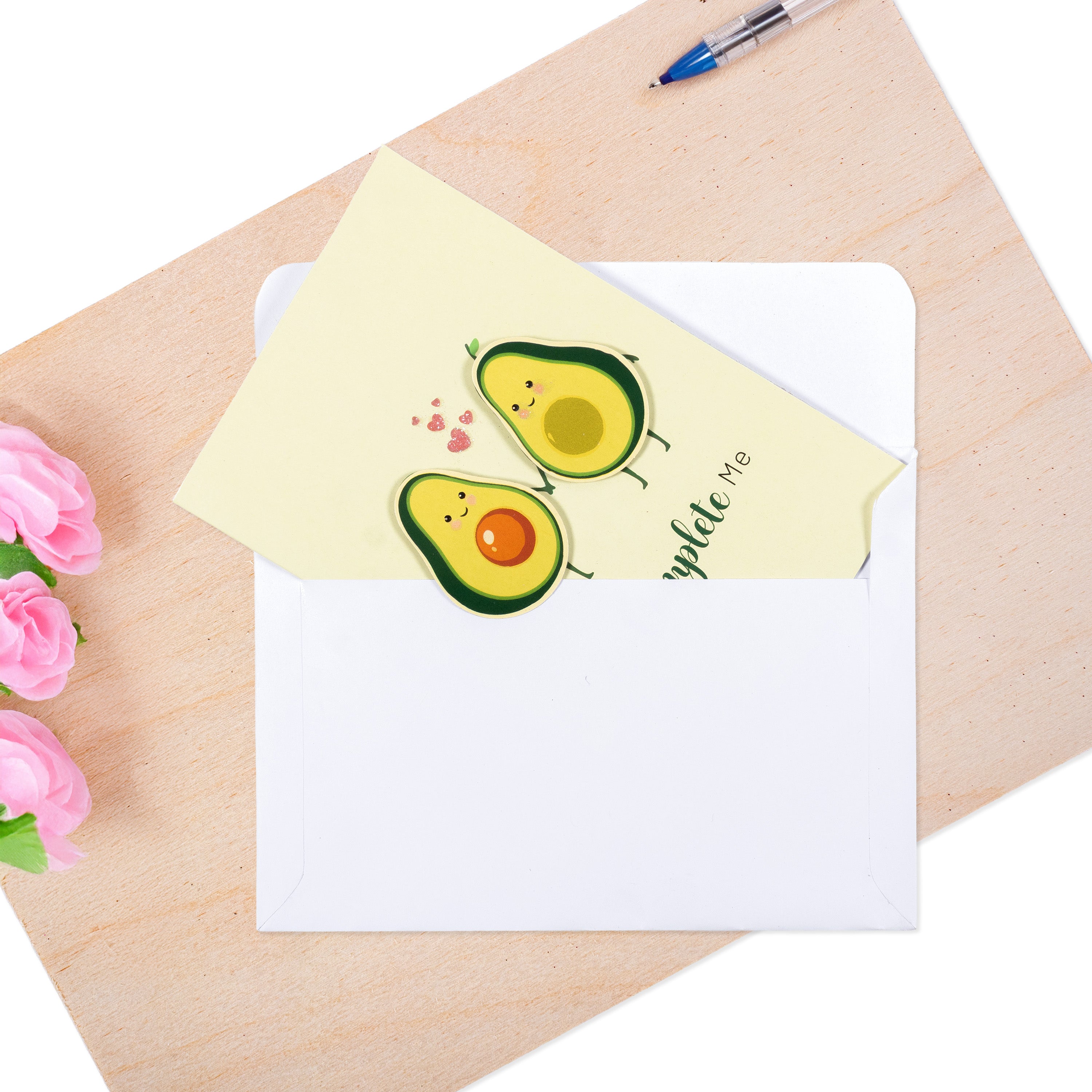 Greeting Card & Envelope You Complete Me 4 X 6inch Approx 2pc