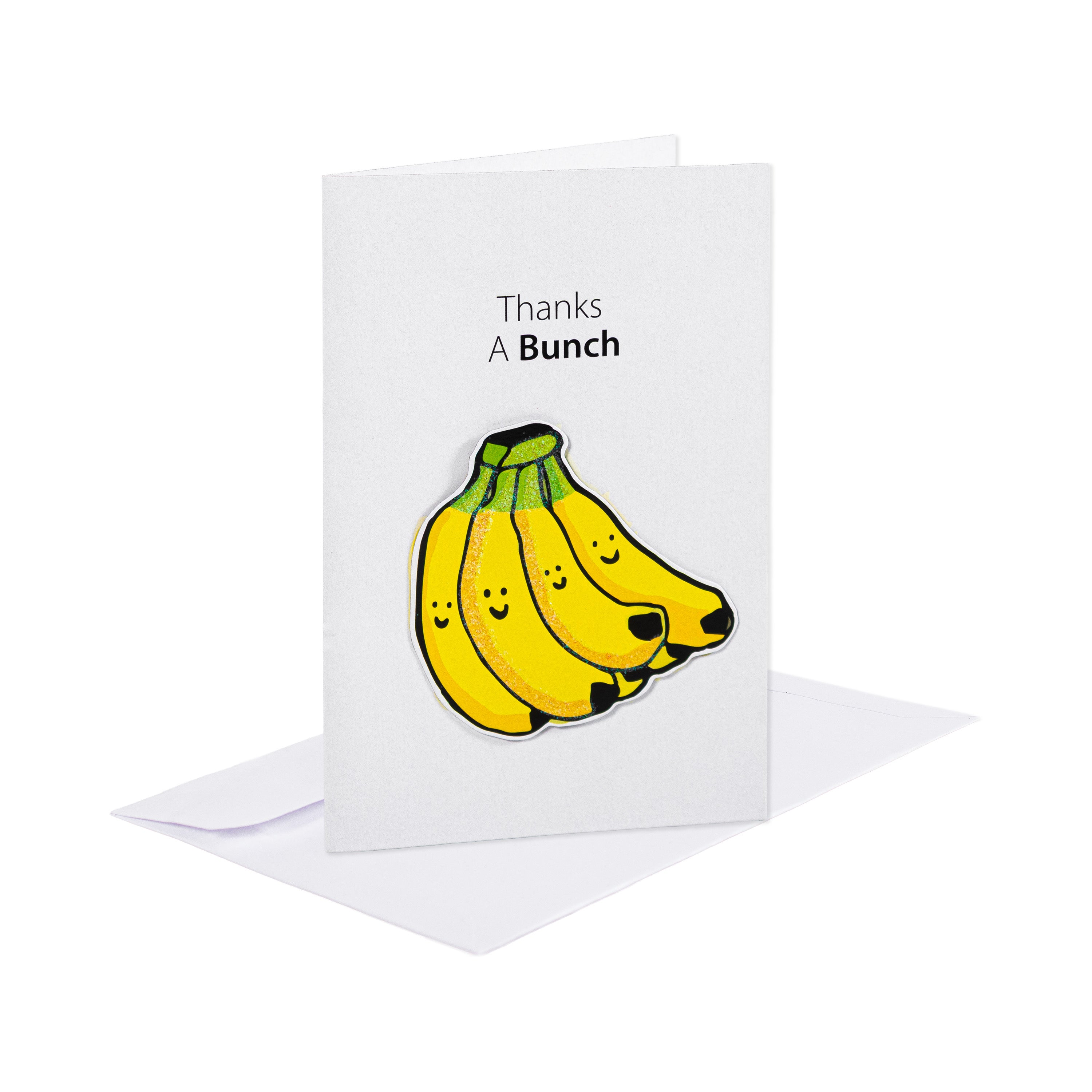 Greeting Card & Envelope Thanks A Bunch 4 X 6inch Approx 2pc