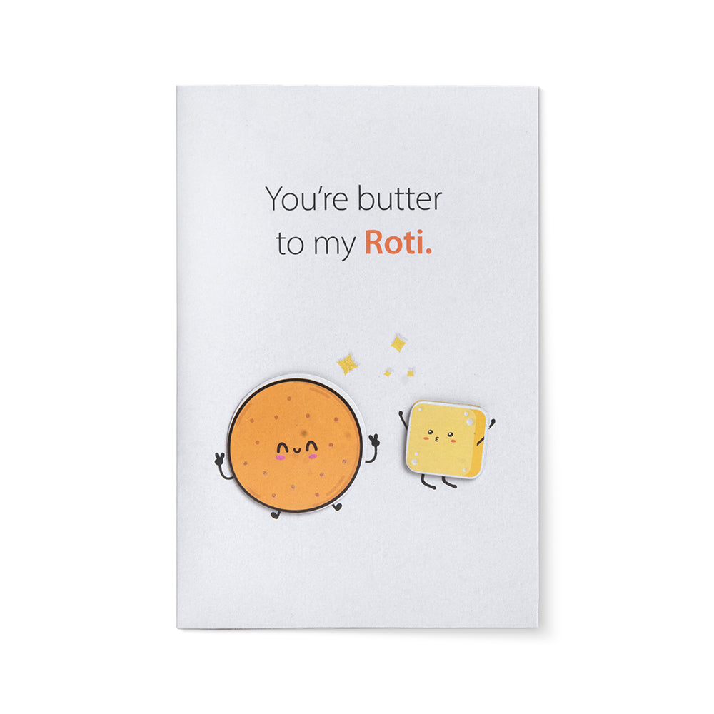 Greeting Card & Envelope Butter To My Roti 4 X 6Inch Approx 2 Pc – Itsy ...
