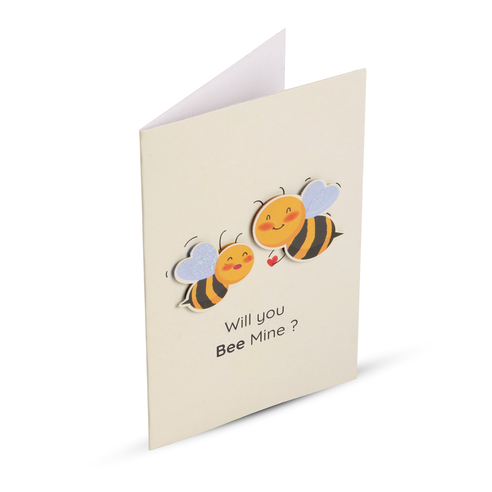 3D Greeting Card & Envelope Bee Mine 4 X 6inch