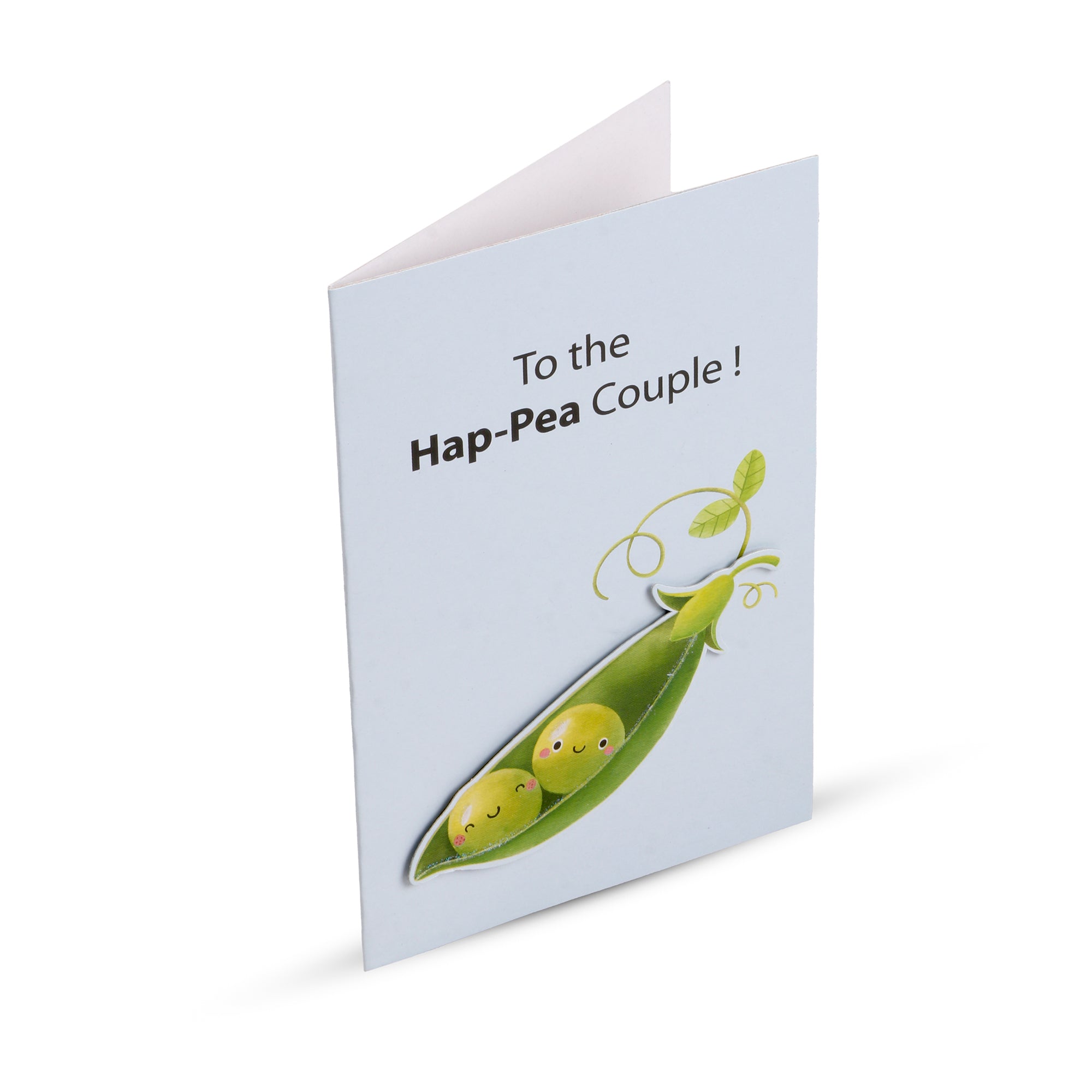 3D Greeting Card & Envelope Ha-pea couple 4 X 6inch