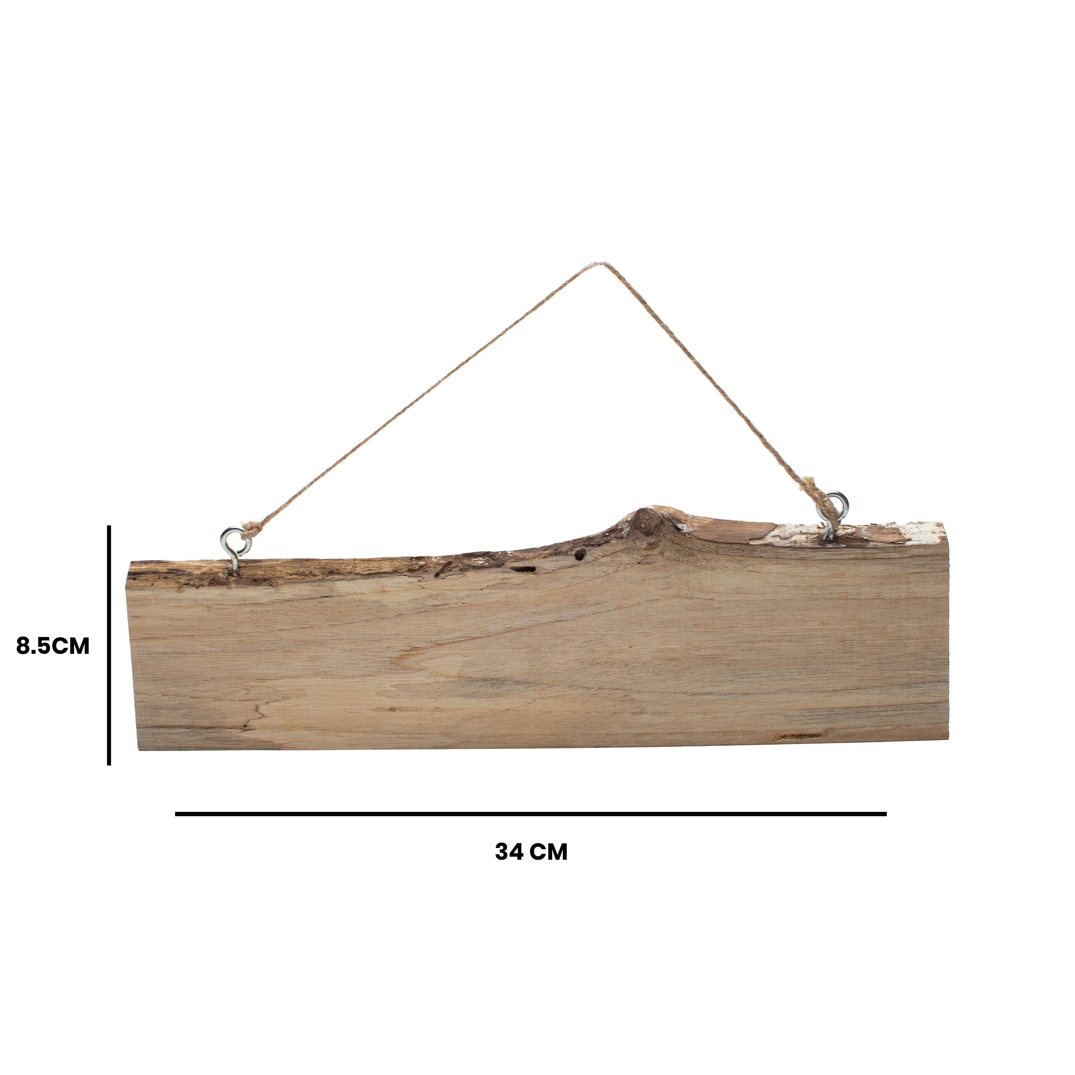 Teak Wood Rustic Hanging Panel 14 inch 1PC
