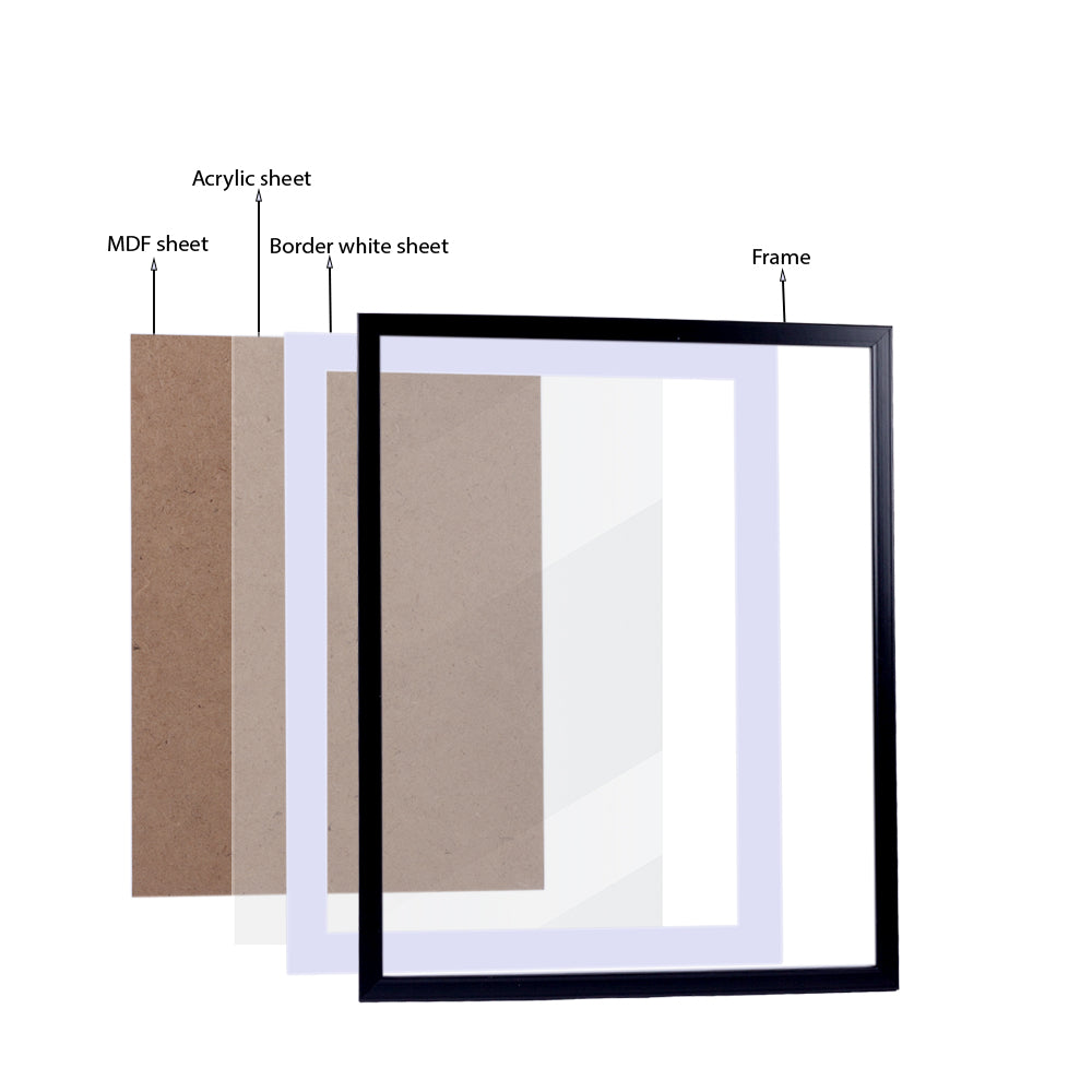Wall Photo Frame Narrow Black 16 X 20Inch 1Pc
