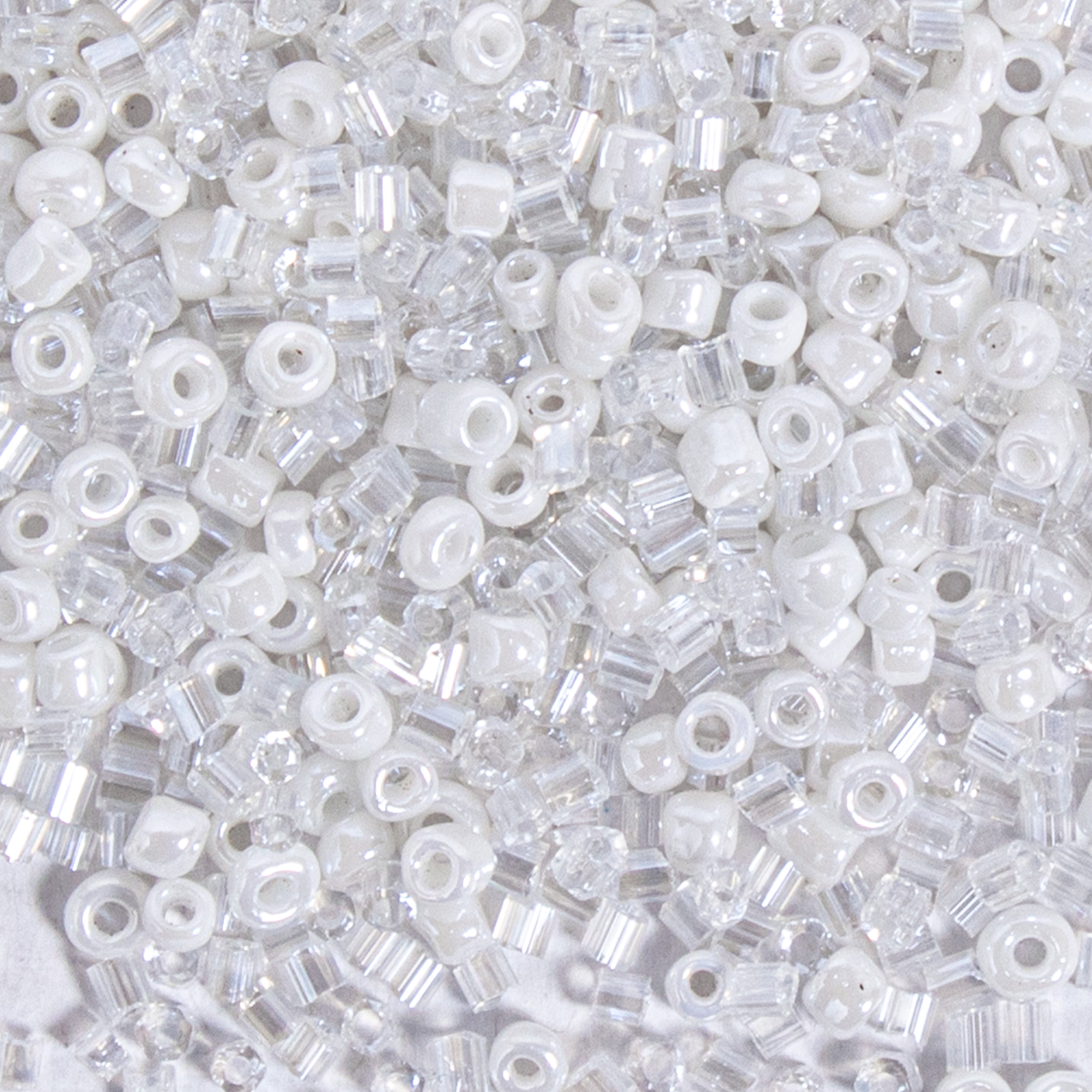 Seed Beads (White, Parrot Green & Yellow) 2mm 3 layer Each 10grm