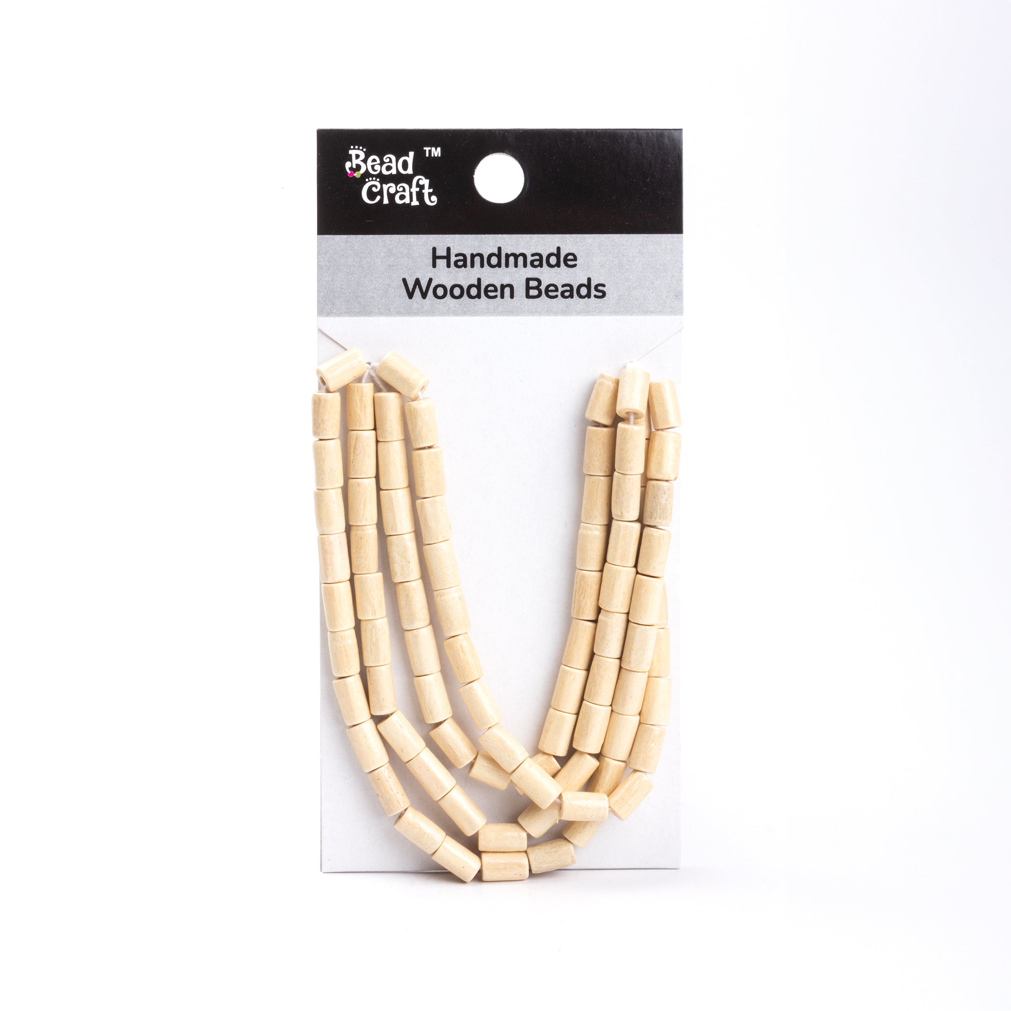 Handmade Wooden Beads Pipe Cream String – Itsy Bitsy