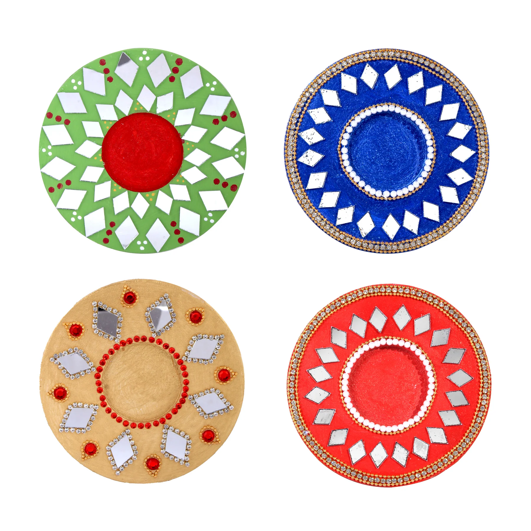 Cut Mirror Round 40mm dia 50gms Apx 20pc