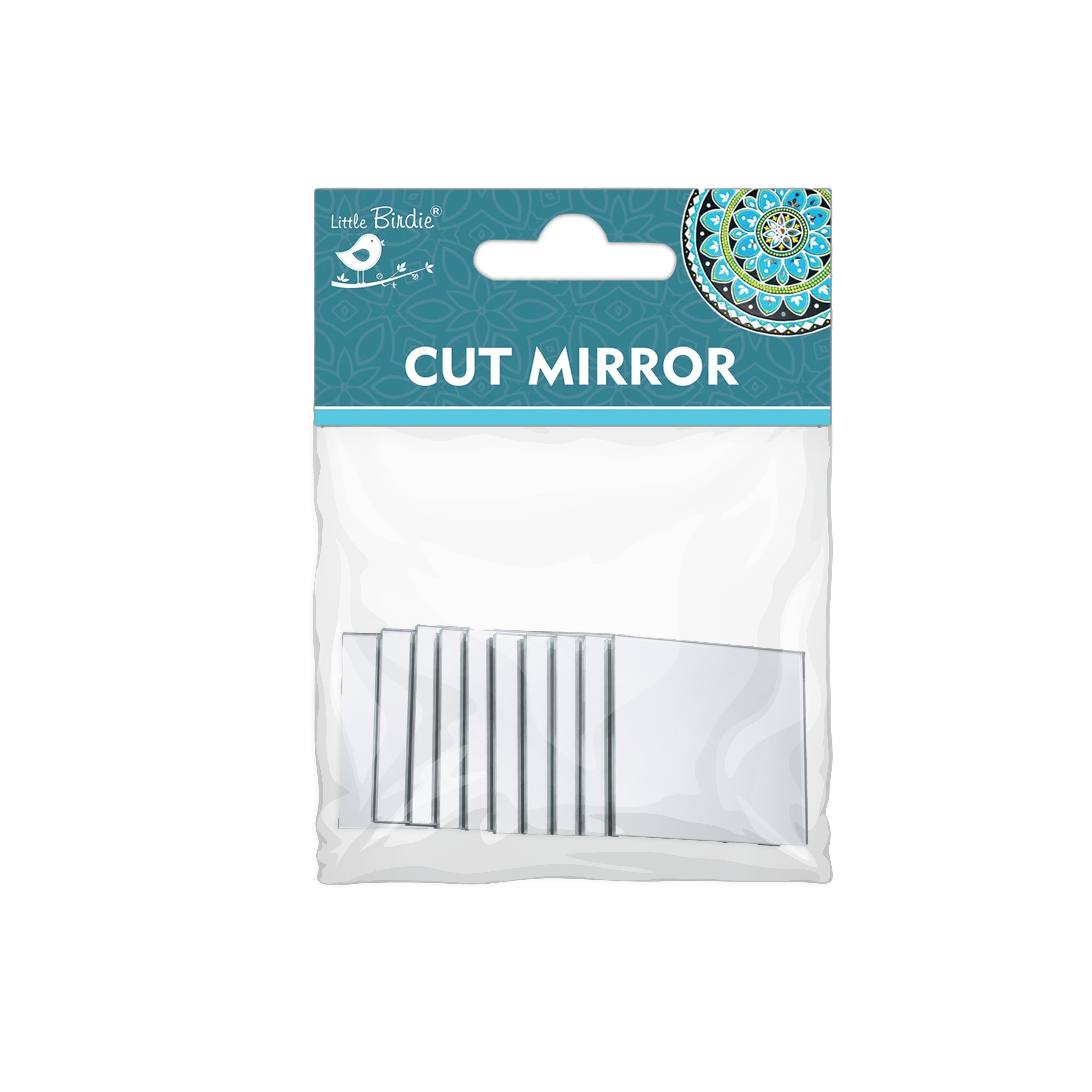 Cut Mirror Square 30mm 50gms Apx 20pc