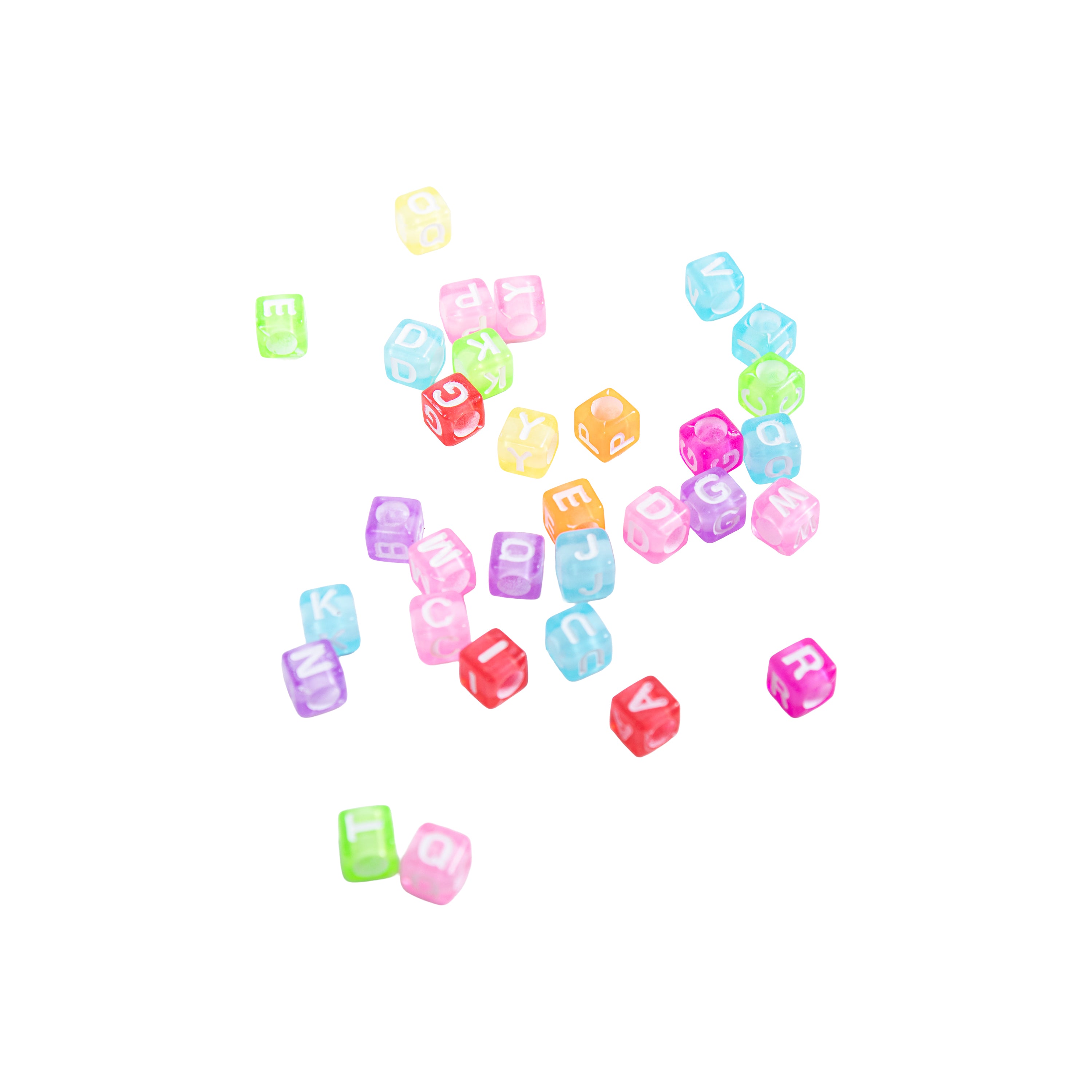 Jewellery Essentials Alphabet Beads Multicolour 50gm